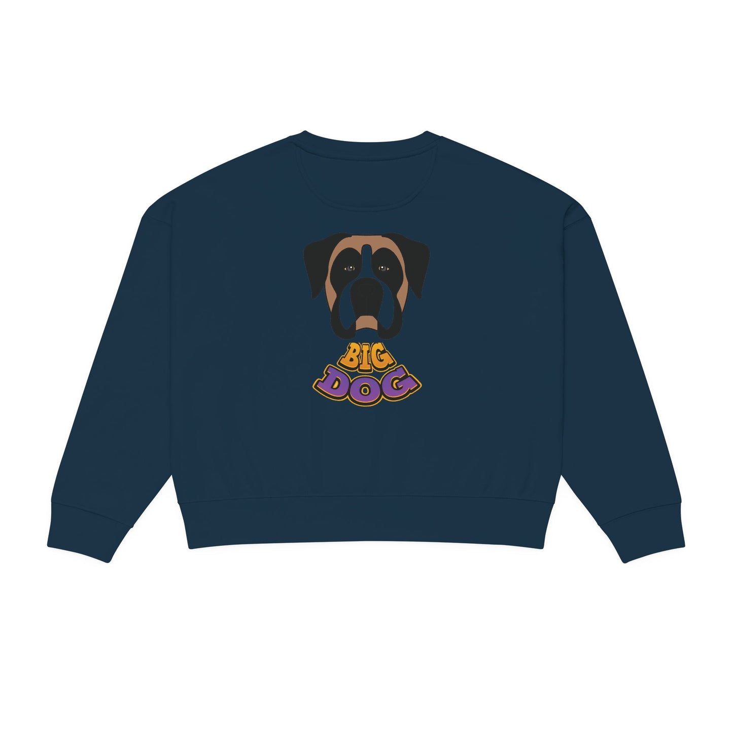 Big Dog Graphic Sweatshirt — Cute Retro Puppy Crewneck