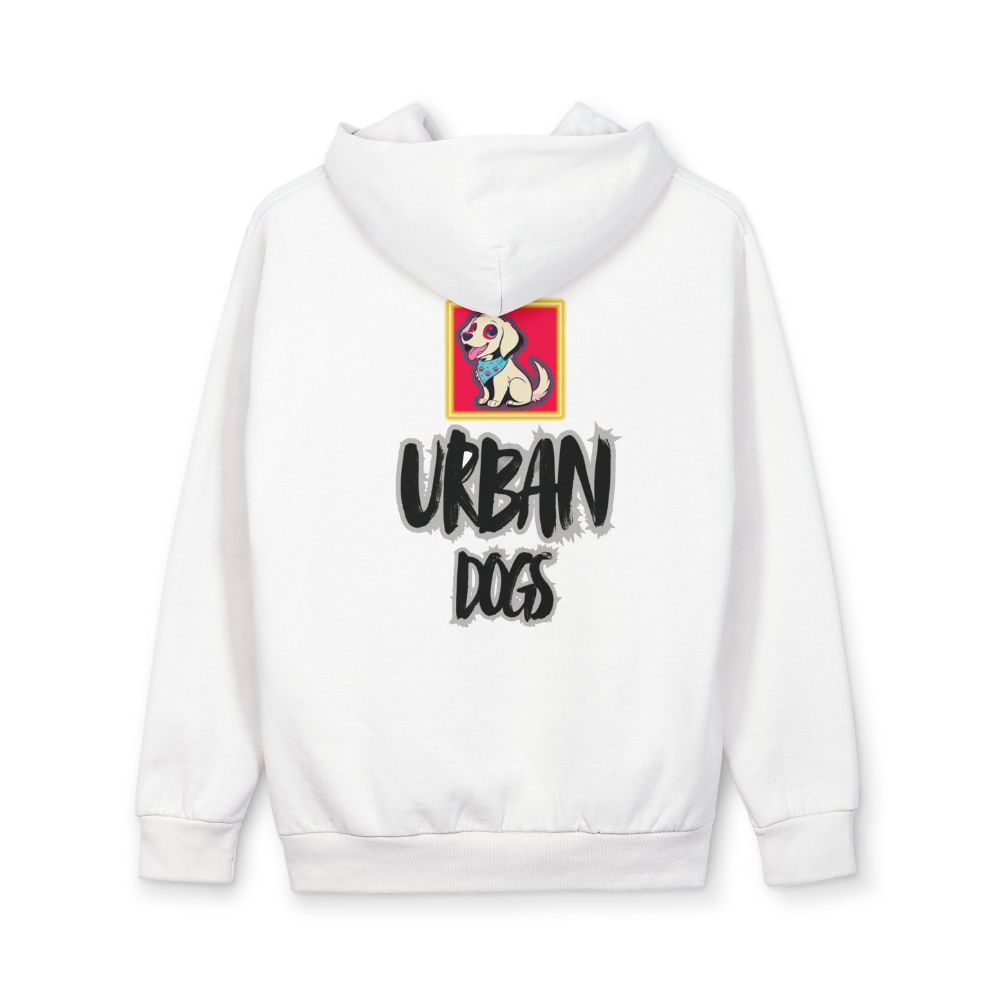 Urban Dogs Pullover Hoodie — Retro Pup Graphic Pullover for City Dog Lovers