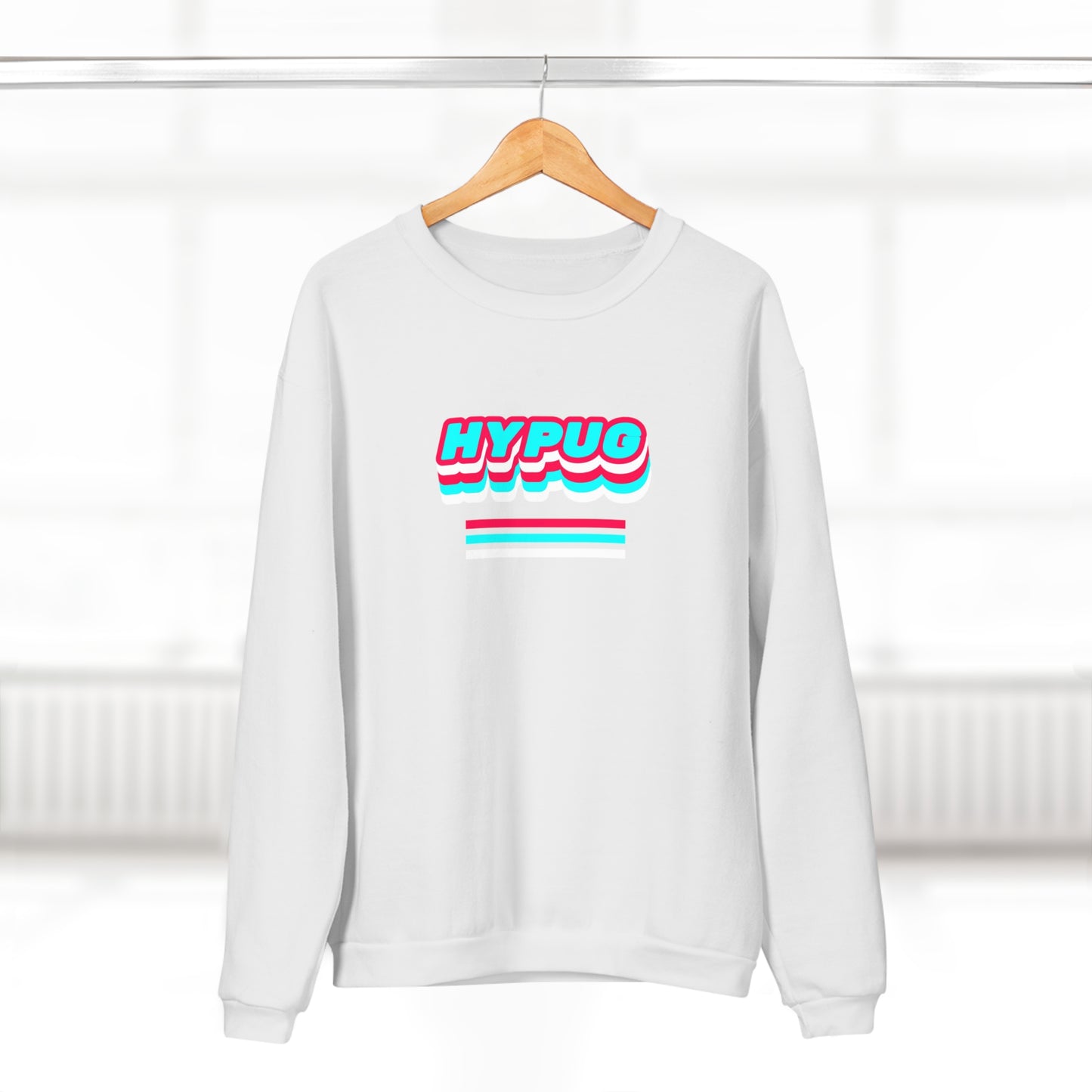 Hypug Pawprint Crewneck Sweatshirt — Hypug Retro 3D Pet Design