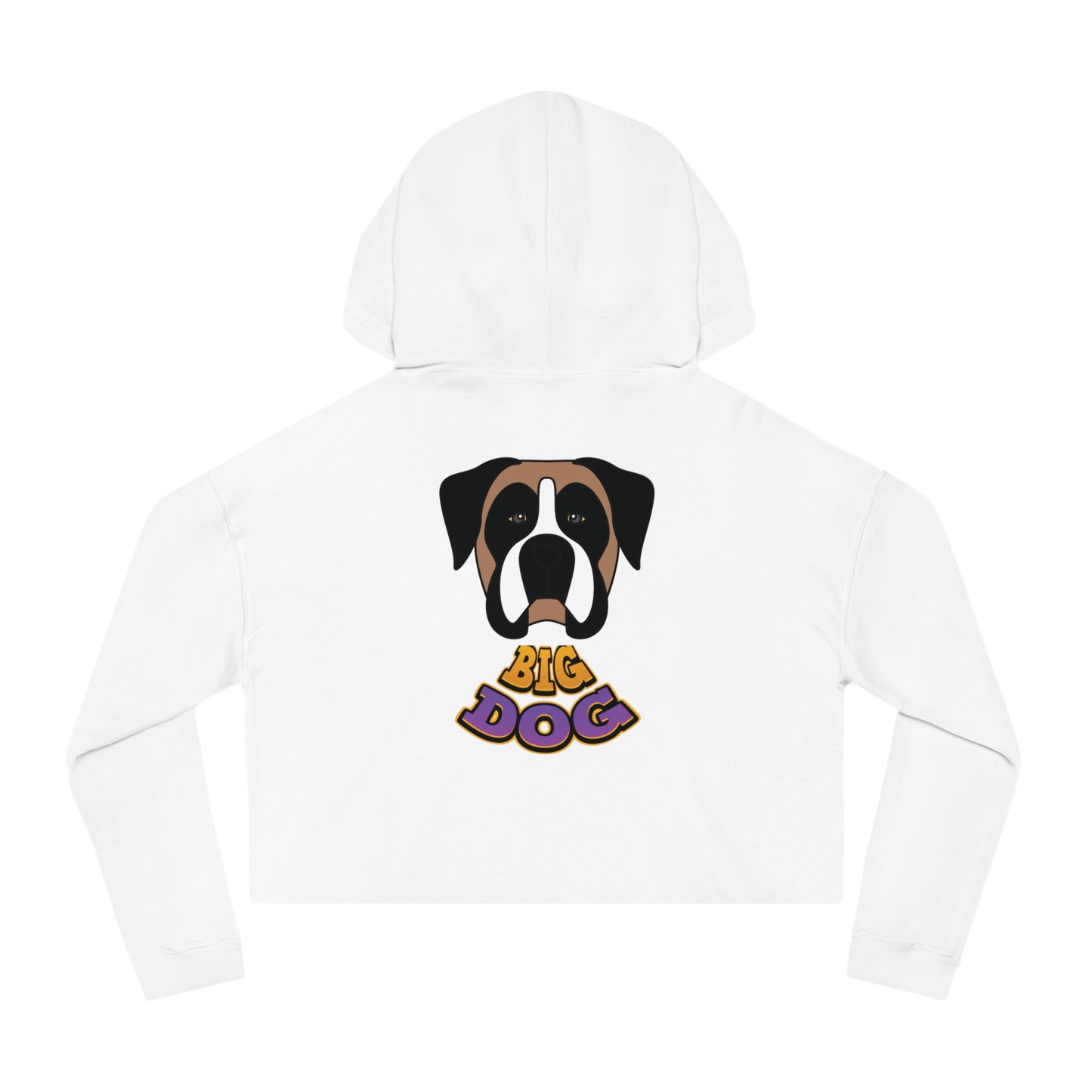 Cropped Hoodie — Cute Boxer Hypug “Big Dog” Graphic