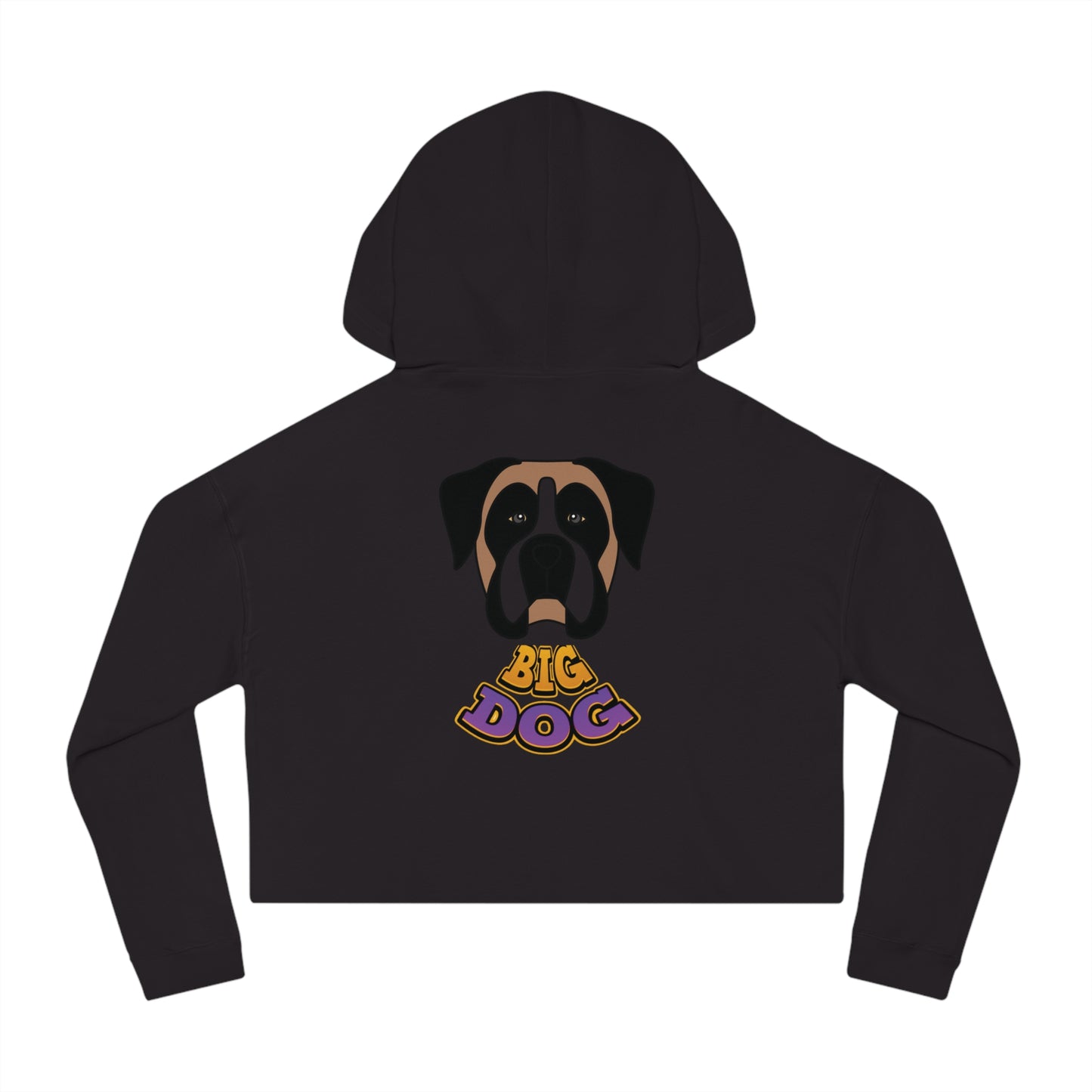 Cropped Hoodie — Cute Boxer Hypug “Big Dog” Graphic