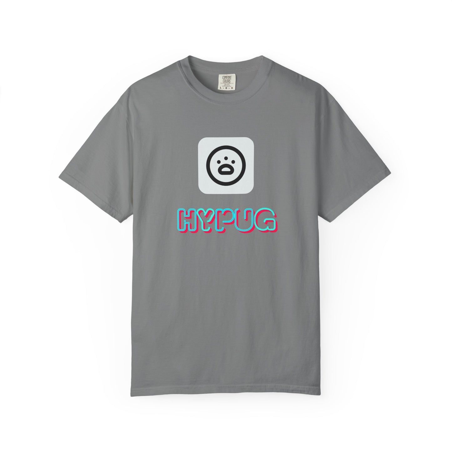 Big Dog Graphic T-Shirt — 'HYPUG' Retro Logo with Illustrated Boxer Dog