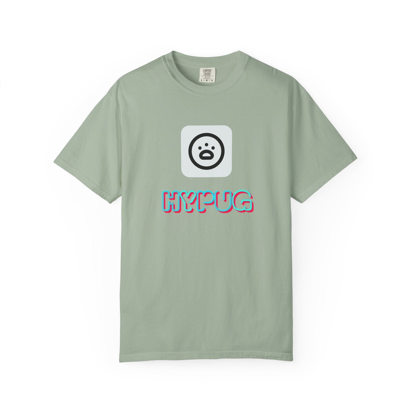 Big Dog Graphic T-Shirt — 'HYPUG' Retro Logo with Illustrated Boxer Dog