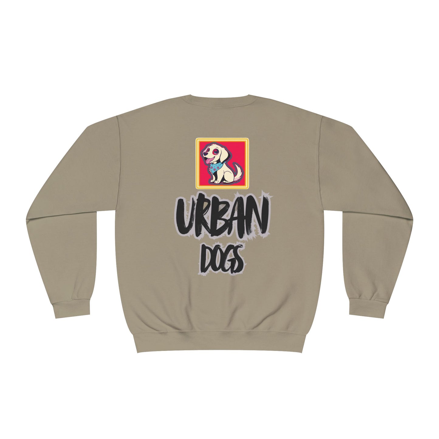 Hypug Urban Dogs Crewneck Sweatshirt — Graphic Puppy Logo Back Print