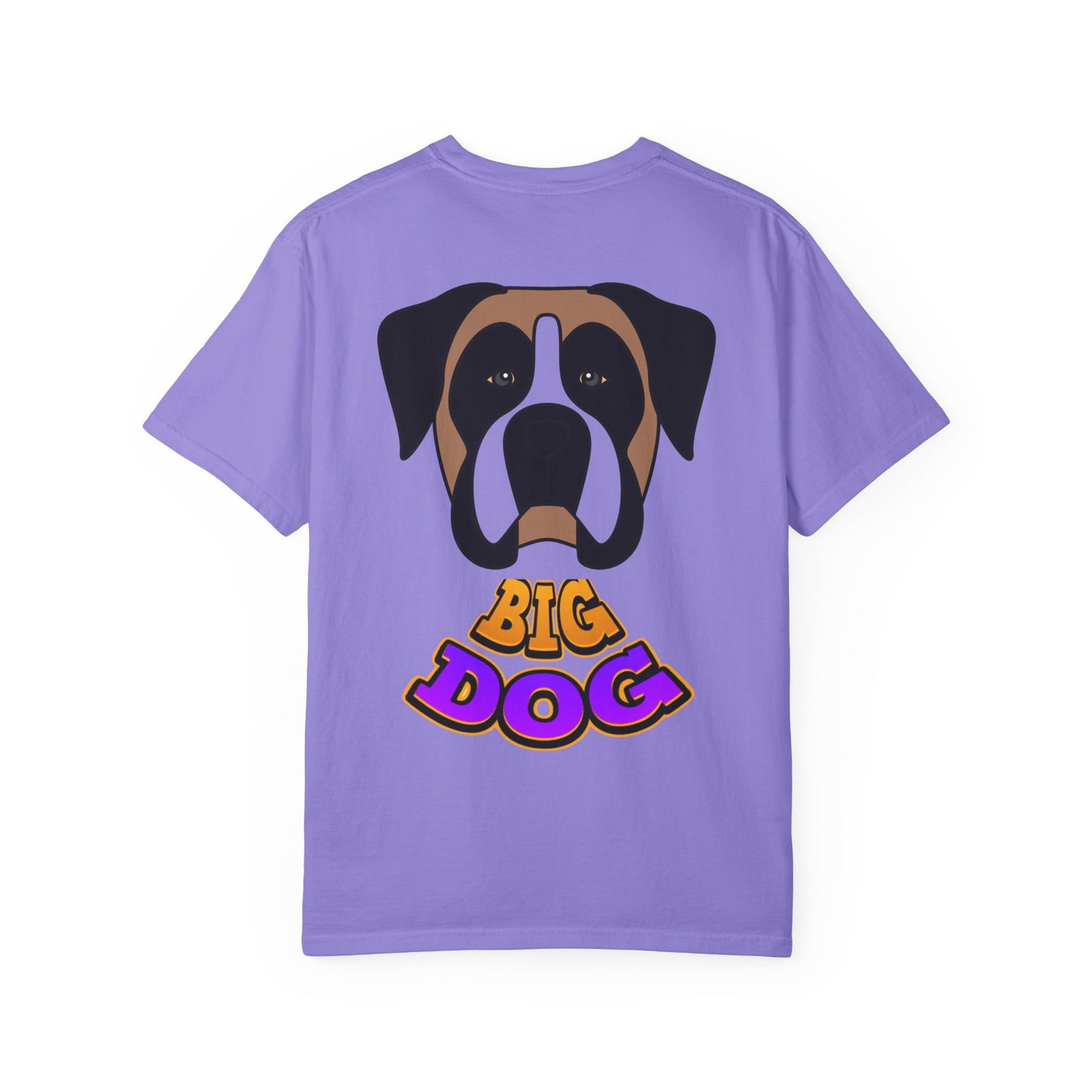 Big Dog Graphic T-Shirt — 'HYPUG' Retro Logo with Illustrated Boxer Dog
