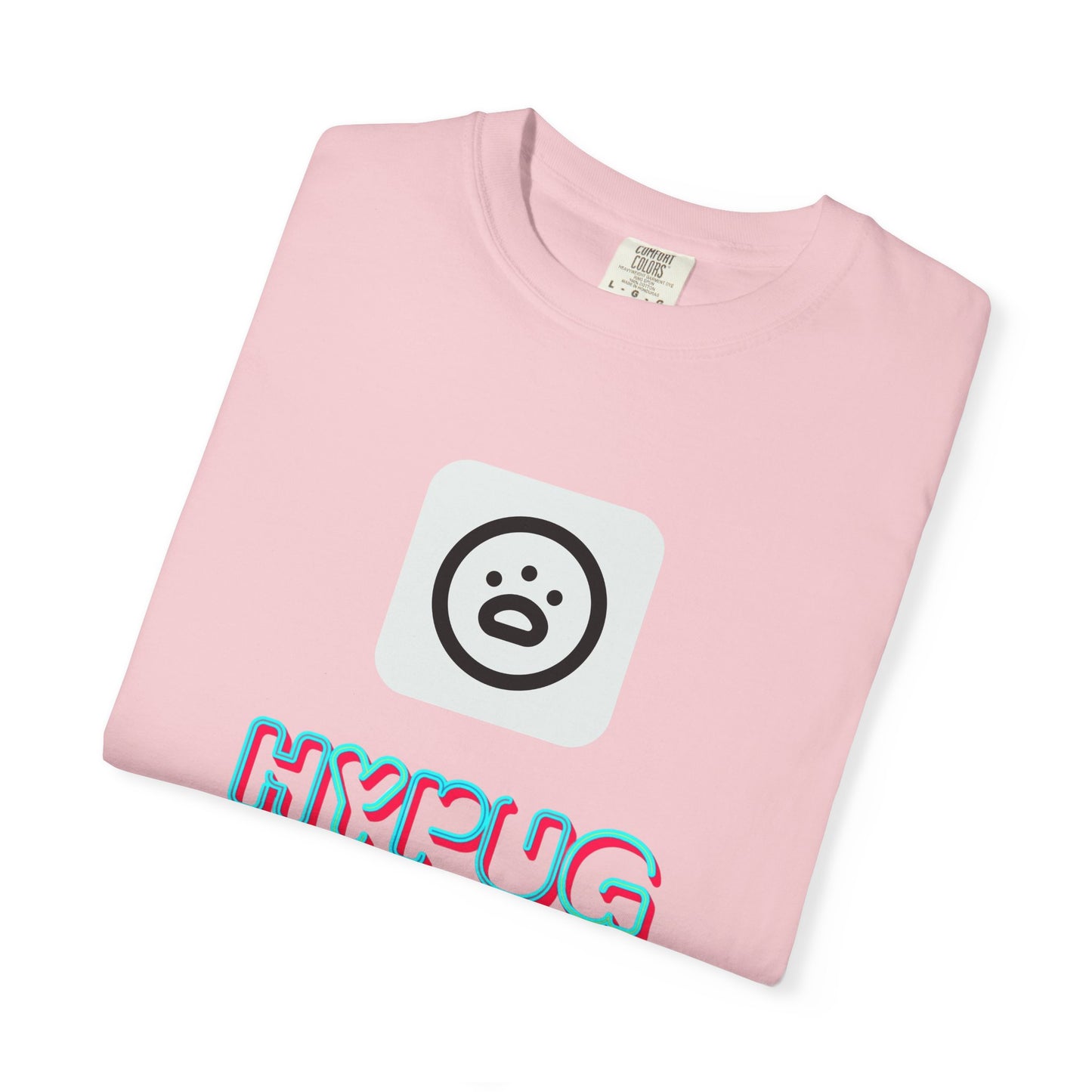 Big Dog Graphic T-Shirt — 'HYPUG' Retro Logo with Illustrated Boxer Dog