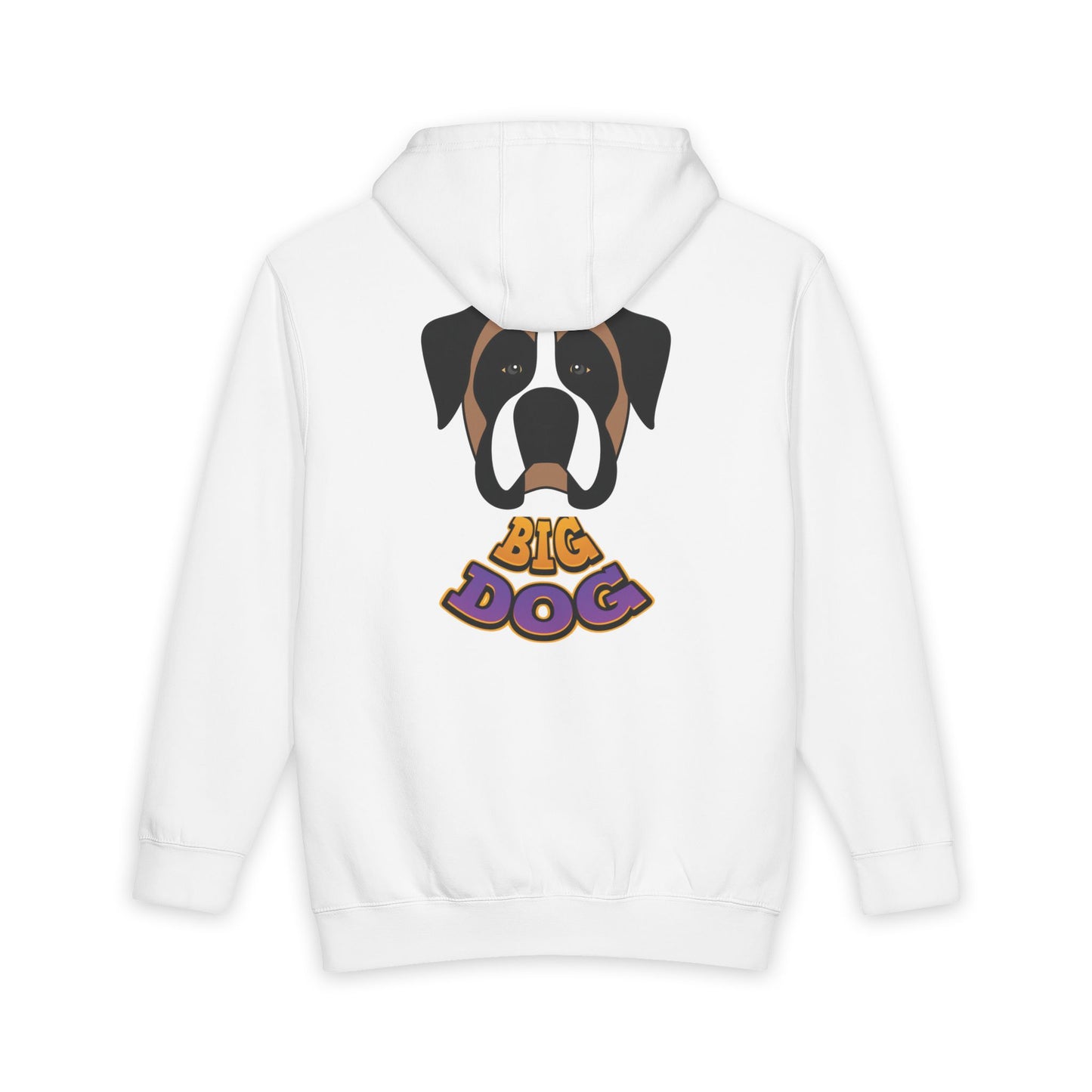 Big Dog Hoodie — Cute Boxer Graphic Pullover with “BIG DOG” Text
