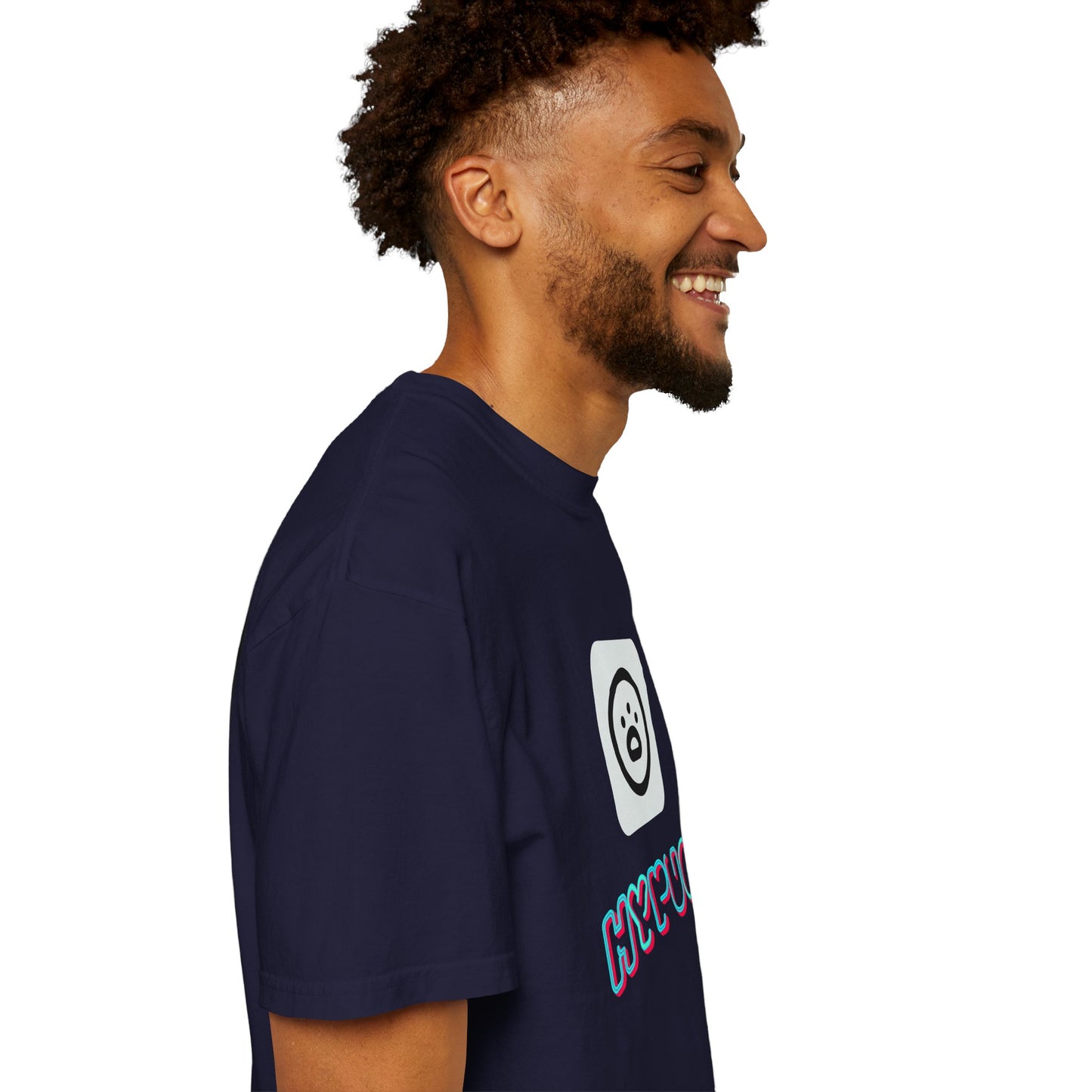 Big Dog Graphic T-Shirt — 'HYPUG' Retro Logo with Illustrated Boxer Dog