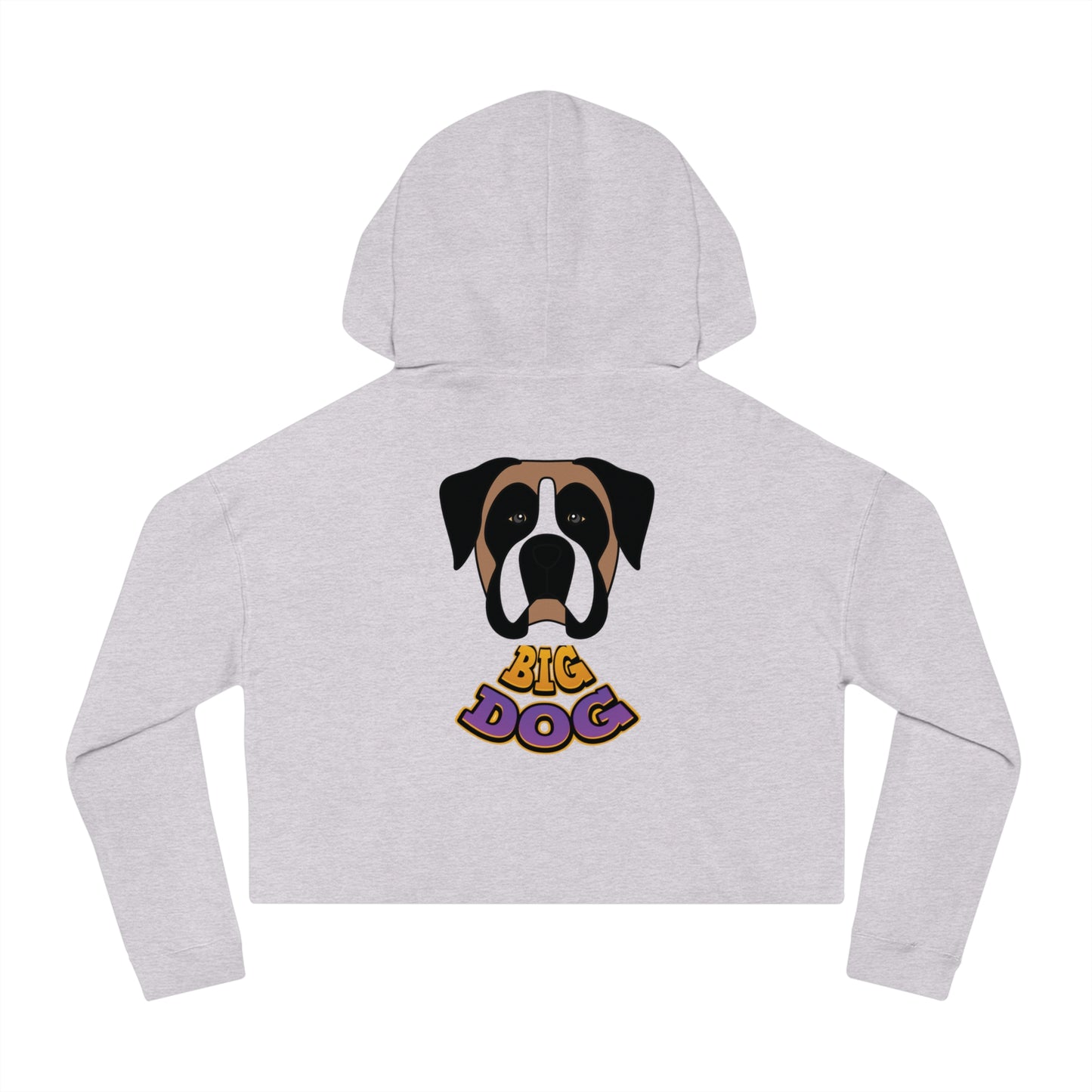 Cropped Hoodie — Cute Boxer Hypug “Big Dog” Graphic