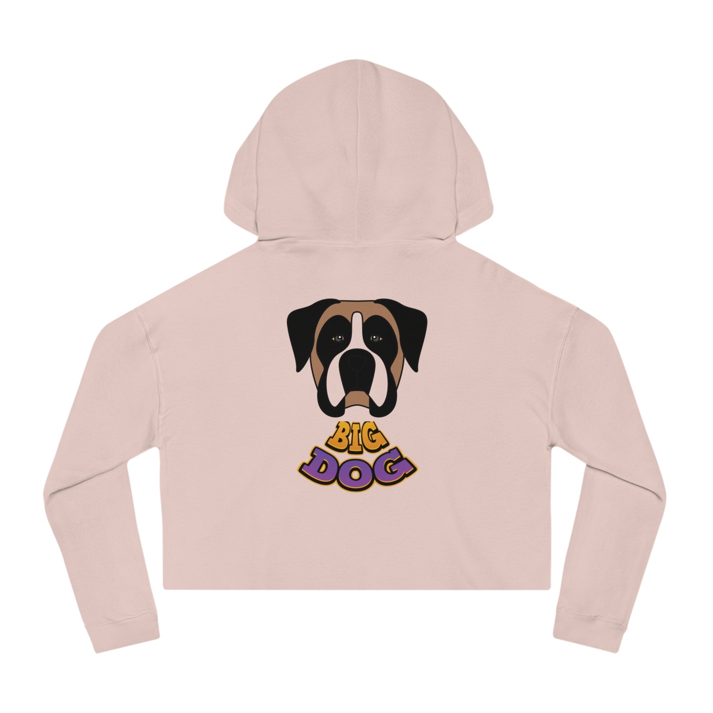Cropped Hoodie — Cute Boxer Hypug “Big Dog” Graphic