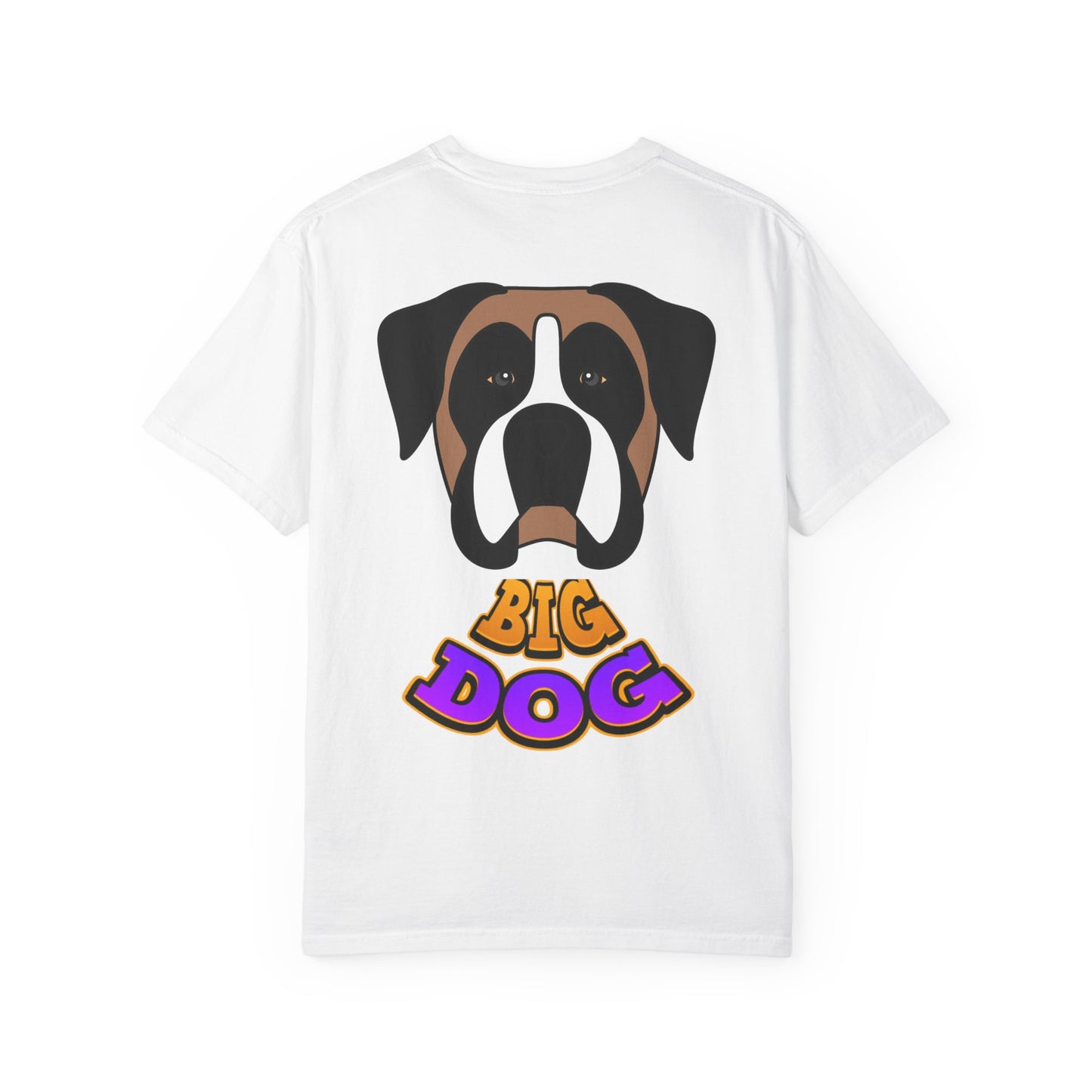 Big Dog Graphic T-Shirt — 'HYPUG' Retro Logo with Illustrated Boxer Dog
