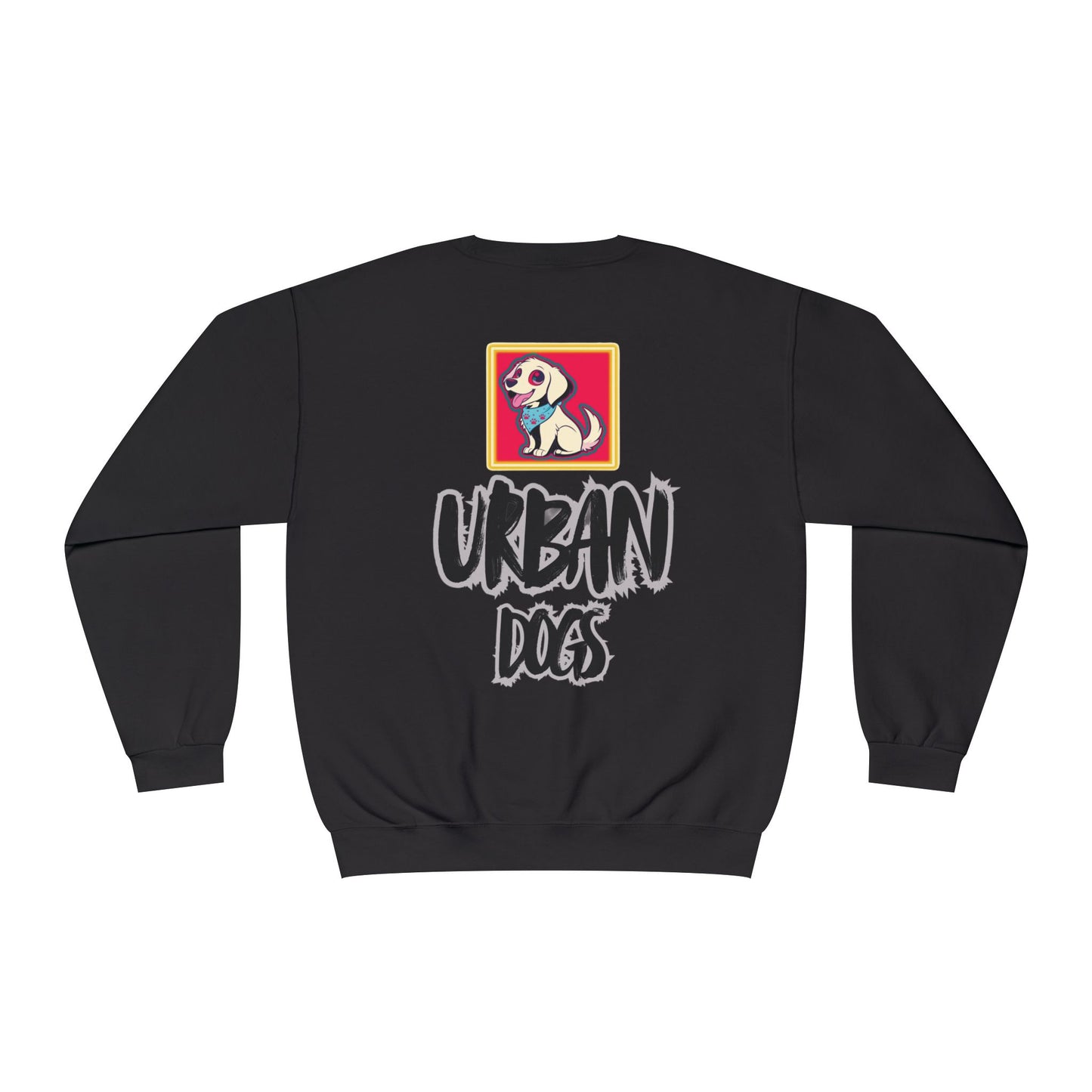 Hypug Urban Dogs Crewneck Sweatshirt — Graphic Puppy Logo Back Print