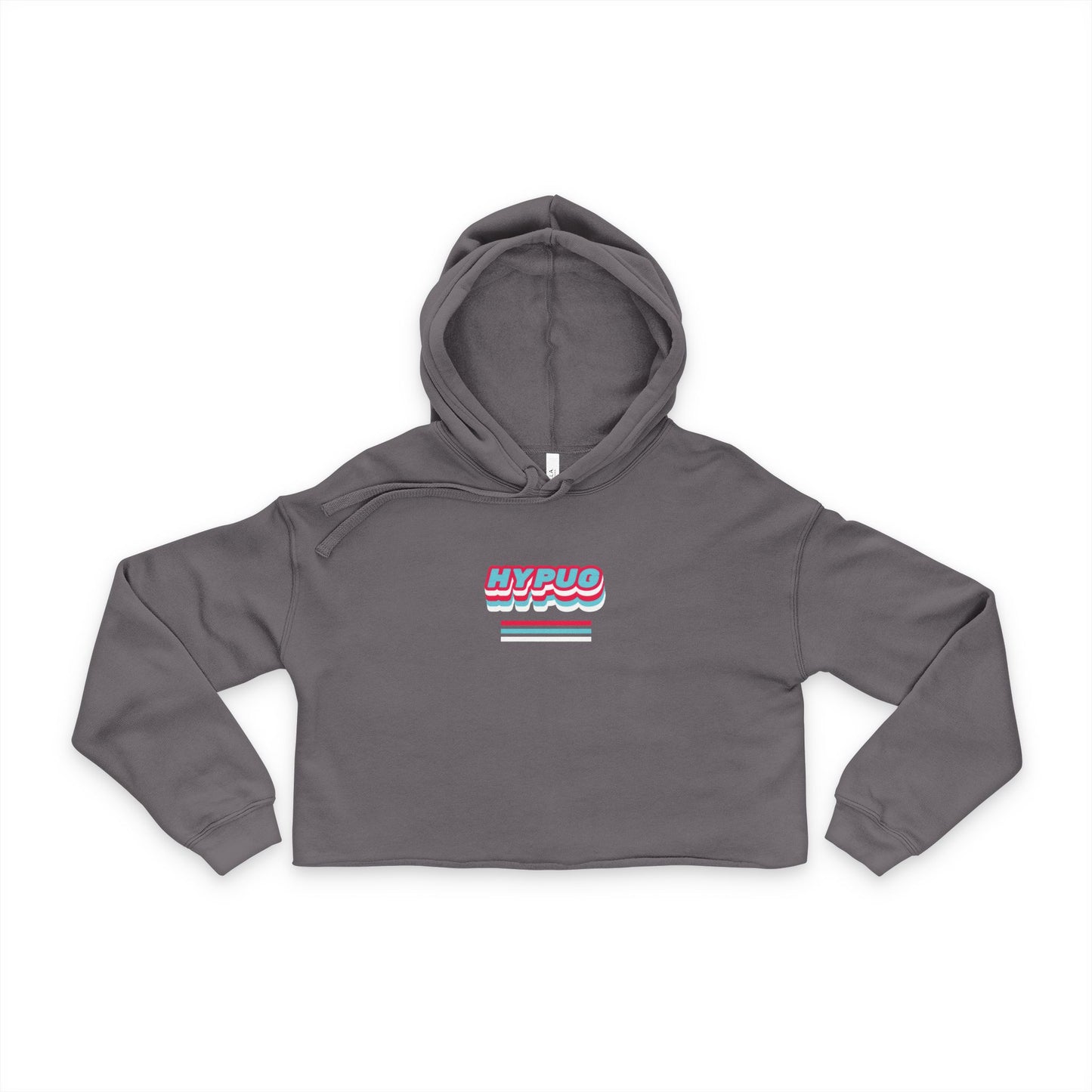 Hypug Cropped Hoodie — Retro Neon "MVPOD" Graphic Crop Hoodie