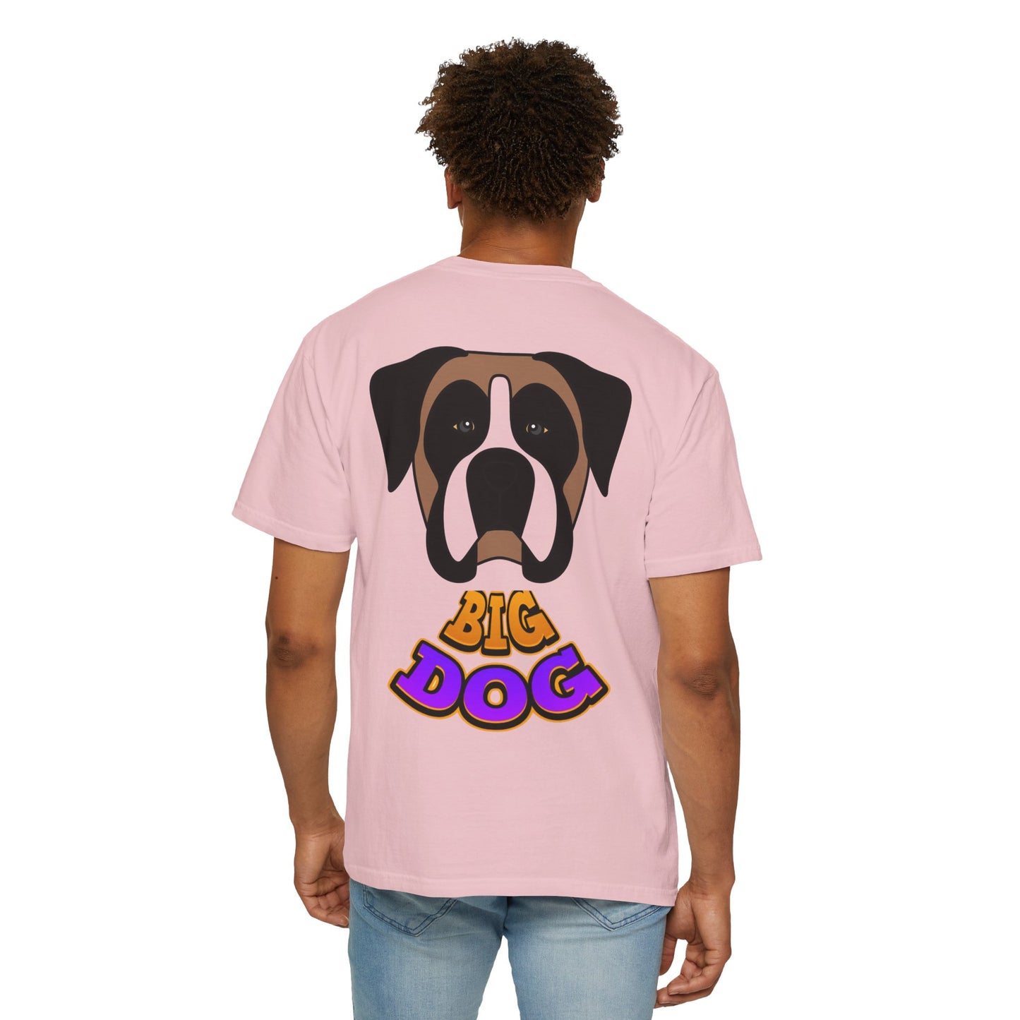 Big Dog Graphic T-Shirt — 'HYPUG' Retro Logo with Illustrated Boxer Dog