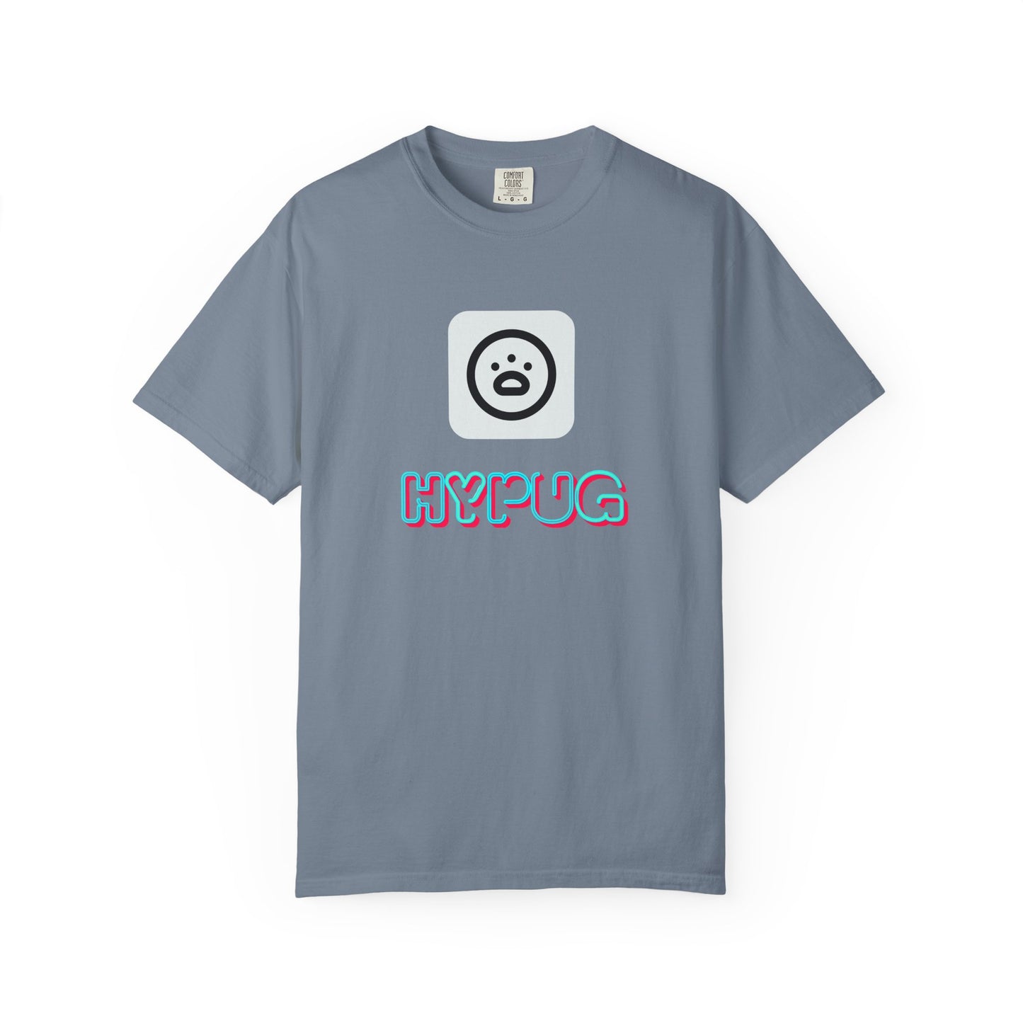 Big Dog Graphic T-Shirt — 'HYPUG' Retro Logo with Illustrated Boxer Dog