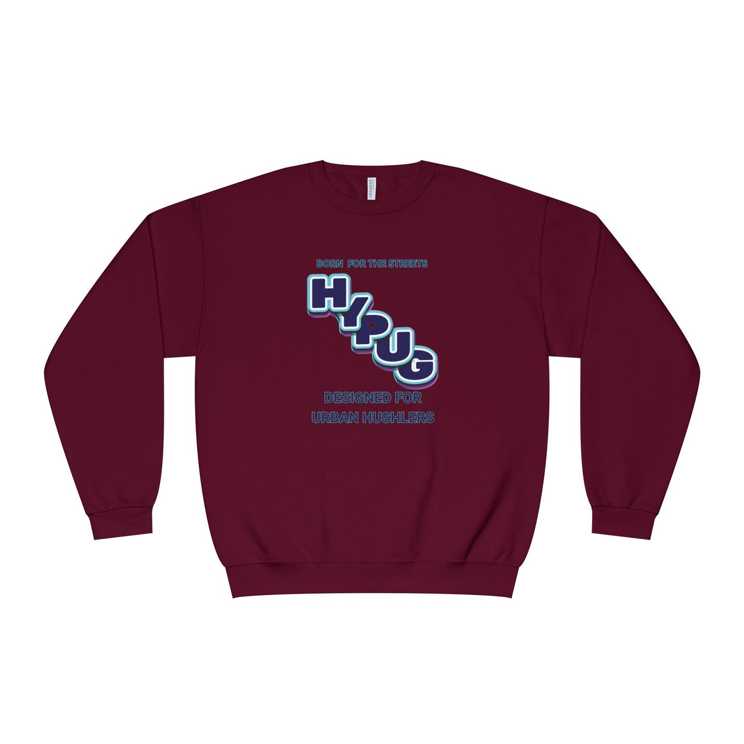 Hypug Urban Dogs Crewneck Sweatshirt — Graphic Puppy Logo Back Print