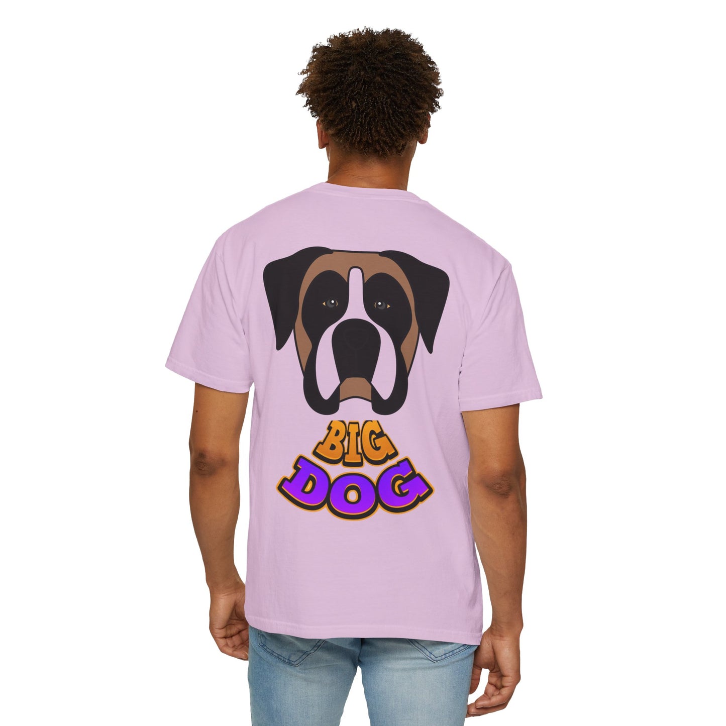 Big Dog Graphic T-Shirt — 'HYPUG' Retro Logo with Illustrated Boxer Dog