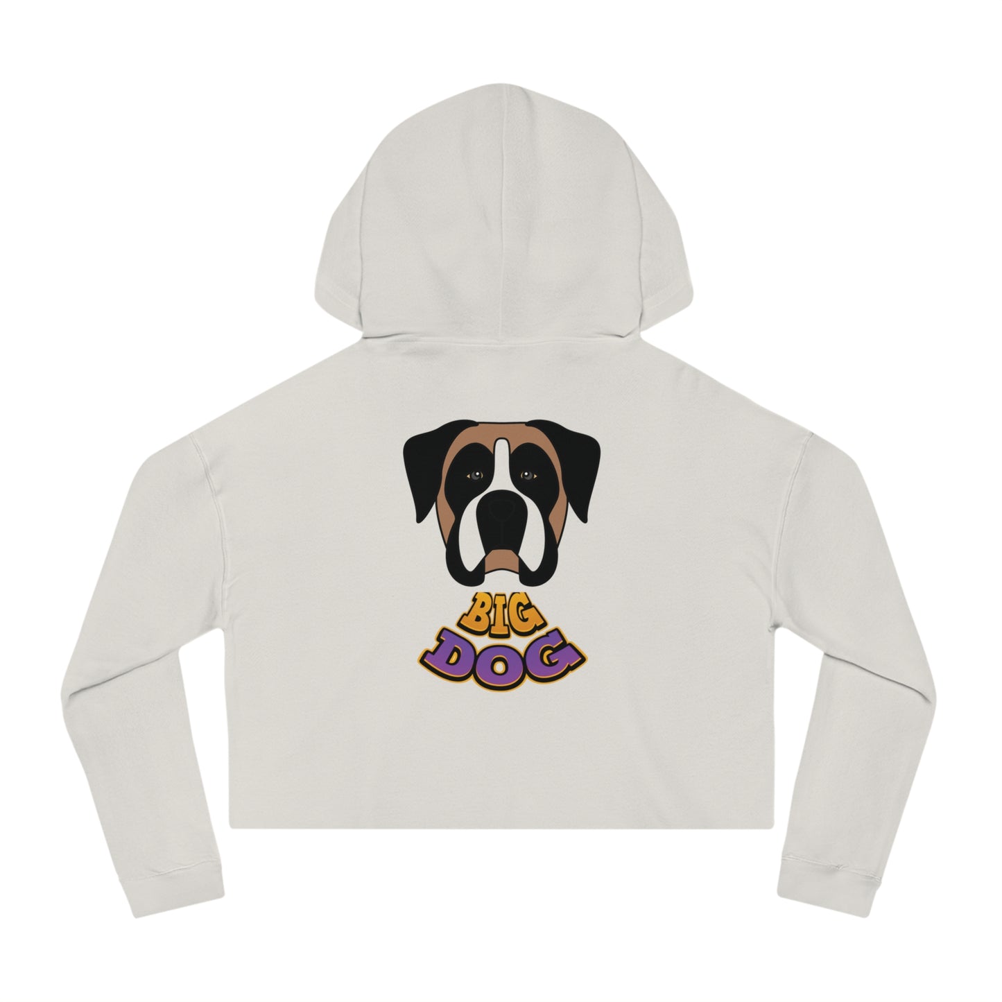 Cropped Hoodie — Cute Boxer Hypug “Big Dog” Graphic