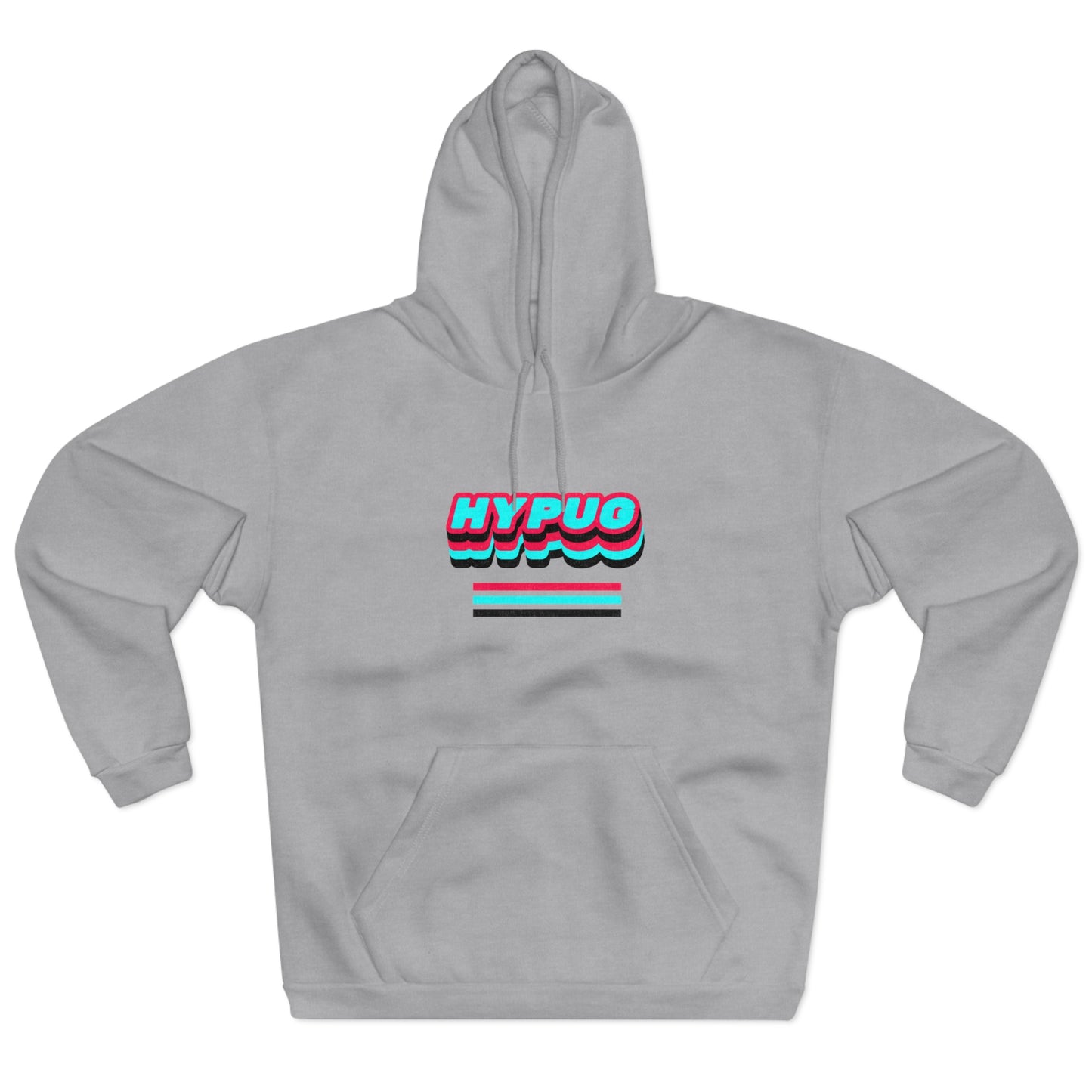 Hypug Pawprint Hypo Logo Hoodie — Retro 3D Pet Lover Pullover