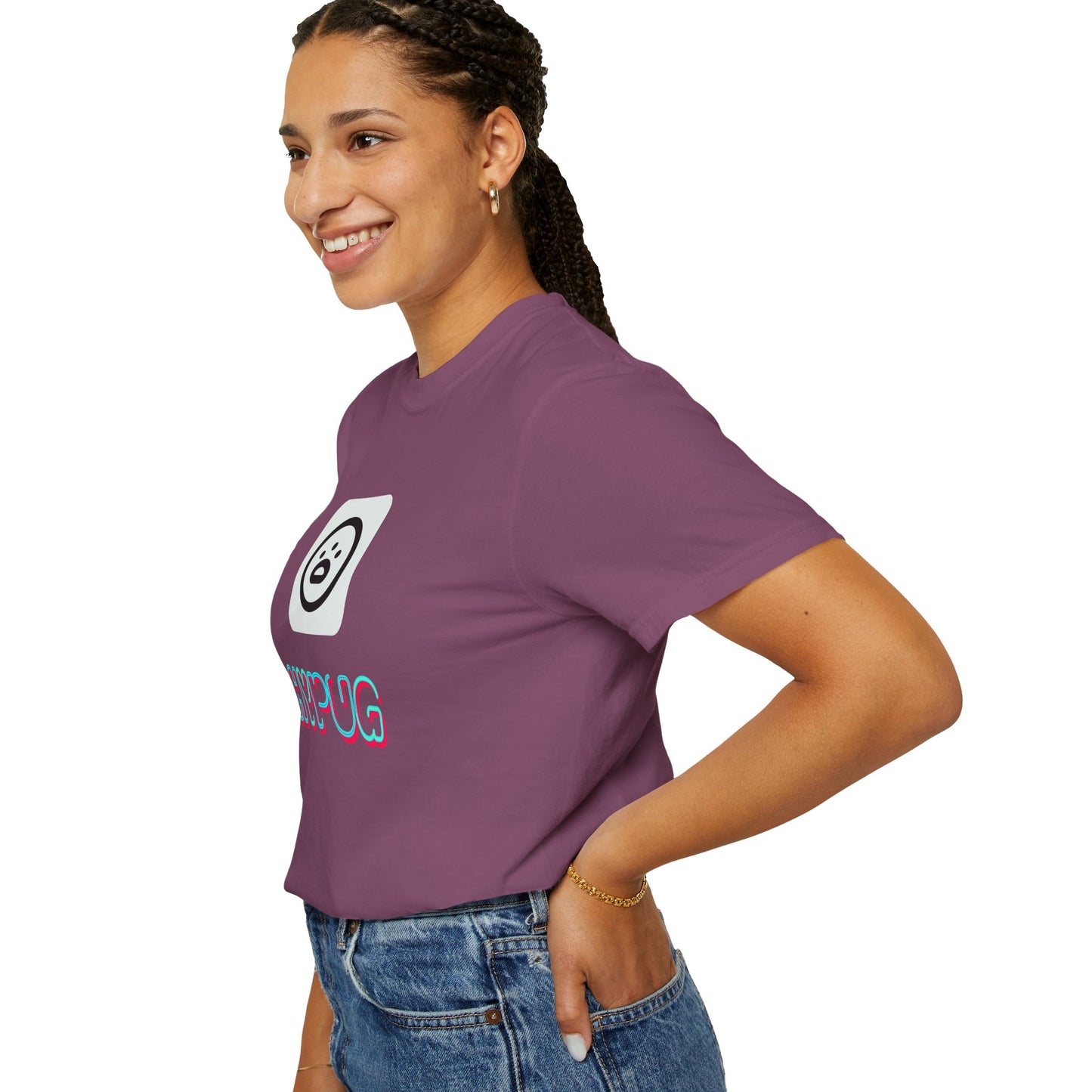 Big Dog Graphic T-Shirt — 'HYPUG' Retro Logo with Illustrated Boxer Dog