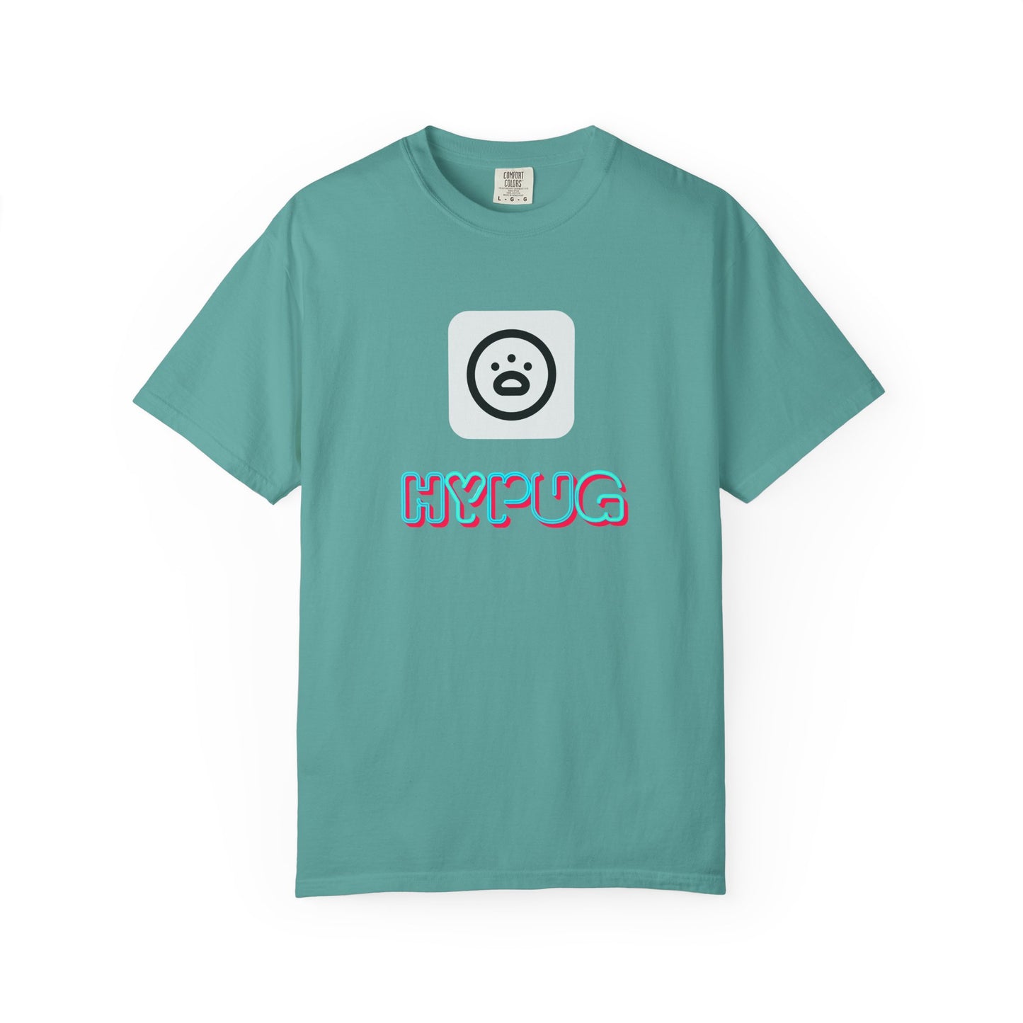 Big Dog Graphic T-Shirt — 'HYPUG' Retro Logo with Illustrated Boxer Dog