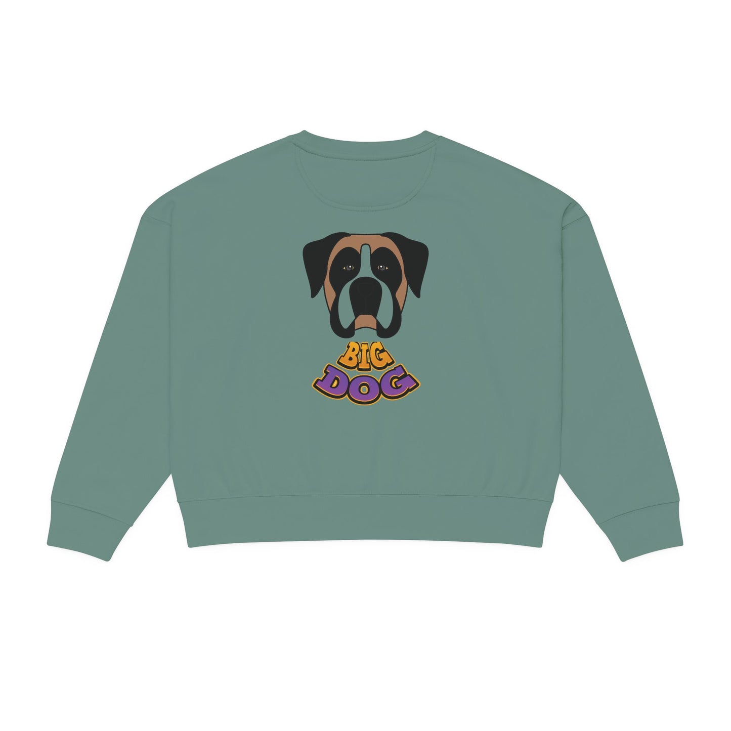 Big Dog Graphic Sweatshirt — Cute Retro Puppy Crewneck