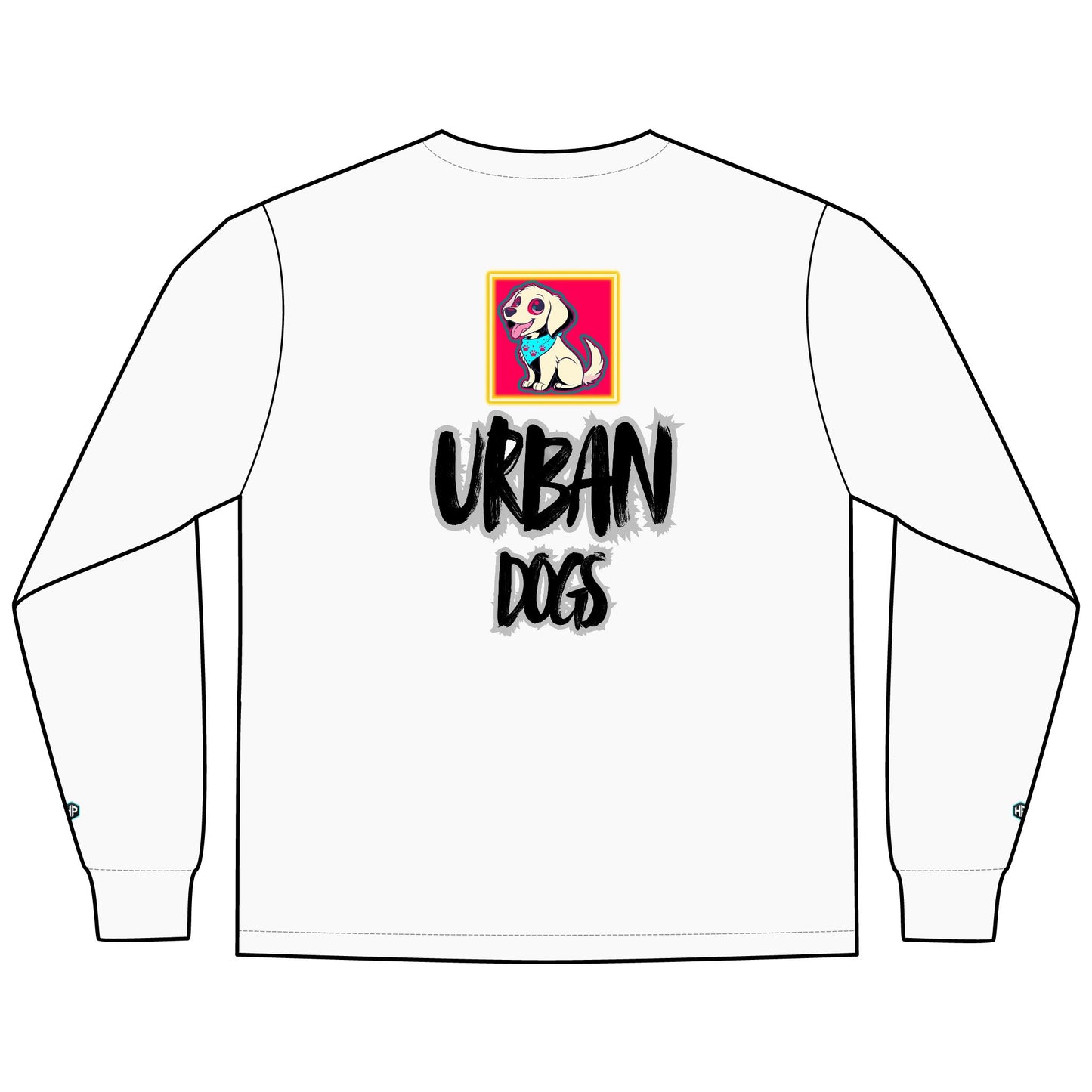 Urban Dogs Long Sleeve Tee — "Hyplug" Streetwear Graphic for Dog Lovers