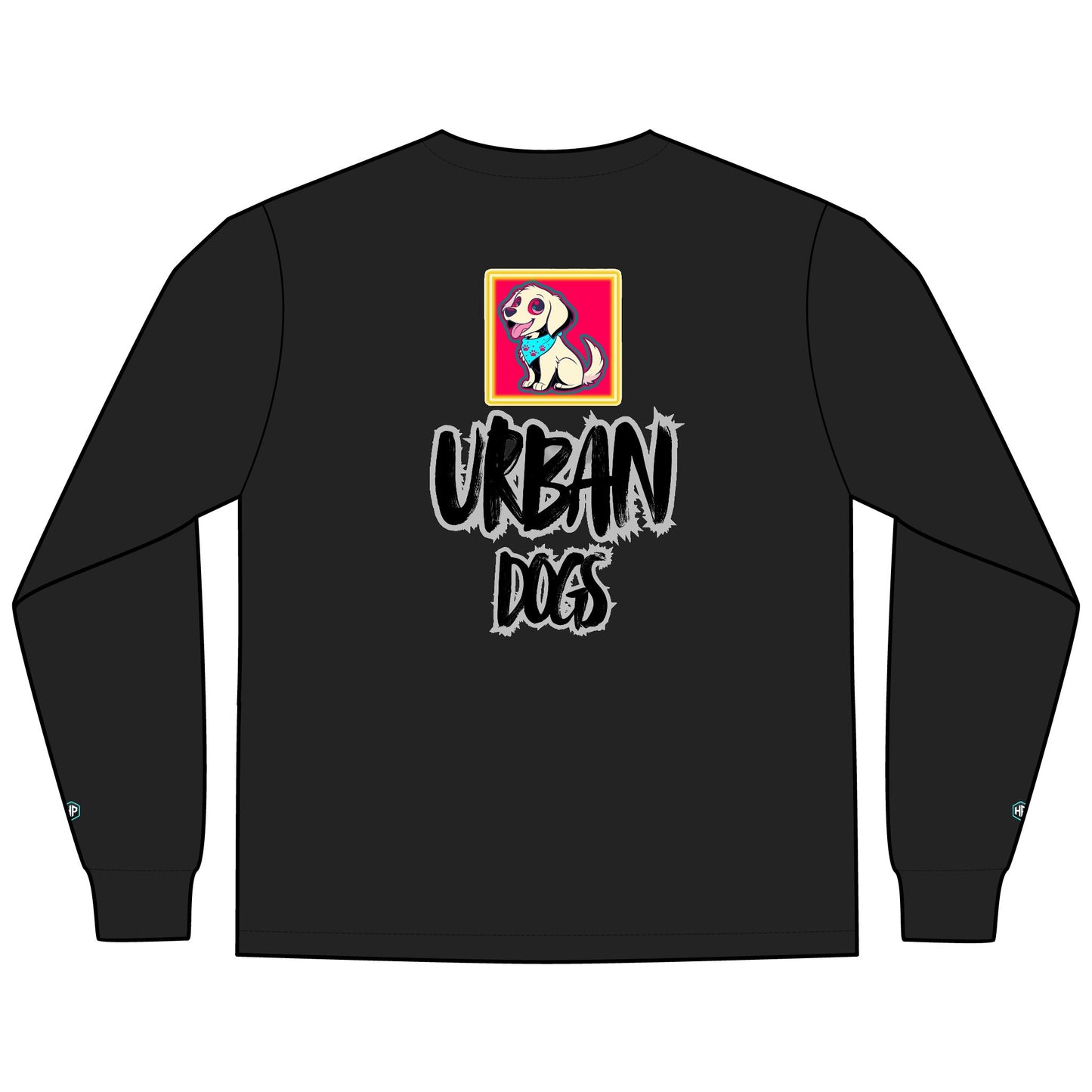 Urban Dogs Long Sleeve Tee — "Hyplug" Streetwear Graphic for Dog Lovers