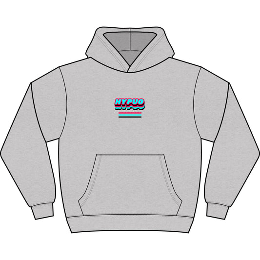 Men's Box Hoodie with Retro Paw Print & 'NYPUO' Chest Logo