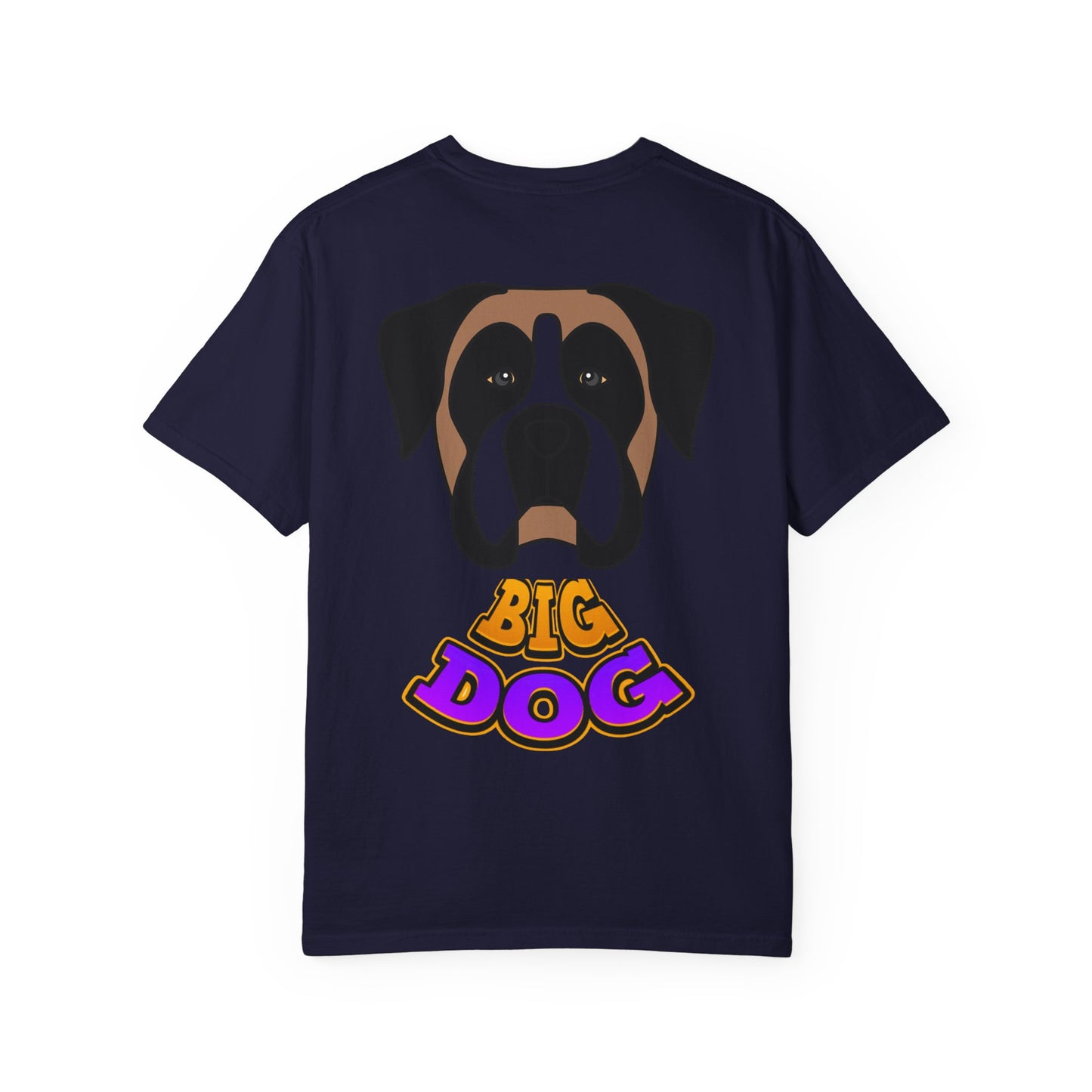 Big Dog Graphic T-Shirt — 'HYPUG' Retro Logo with Illustrated Boxer Dog