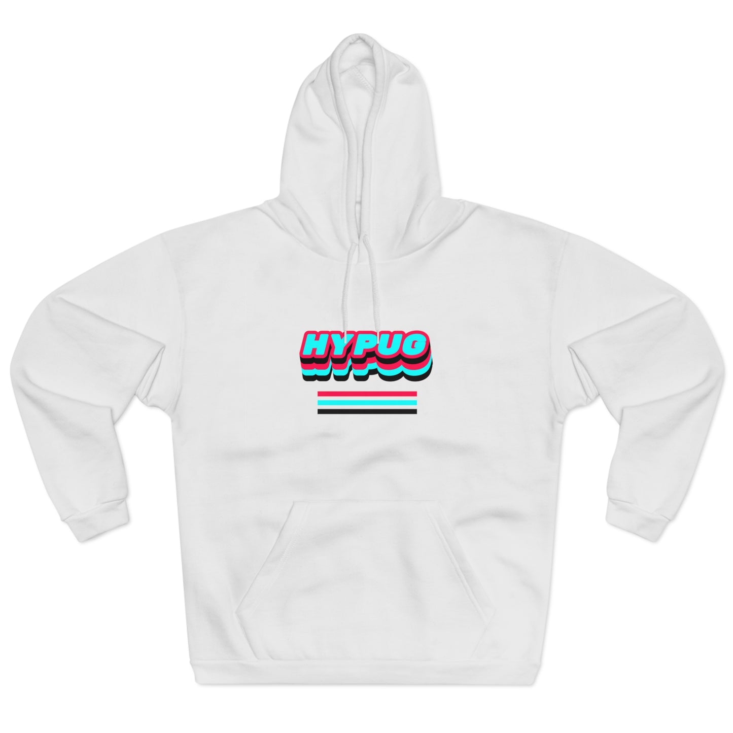 Hypug Pawprint Hypo Logo Hoodie — Retro 3D Pet Lover Pullover