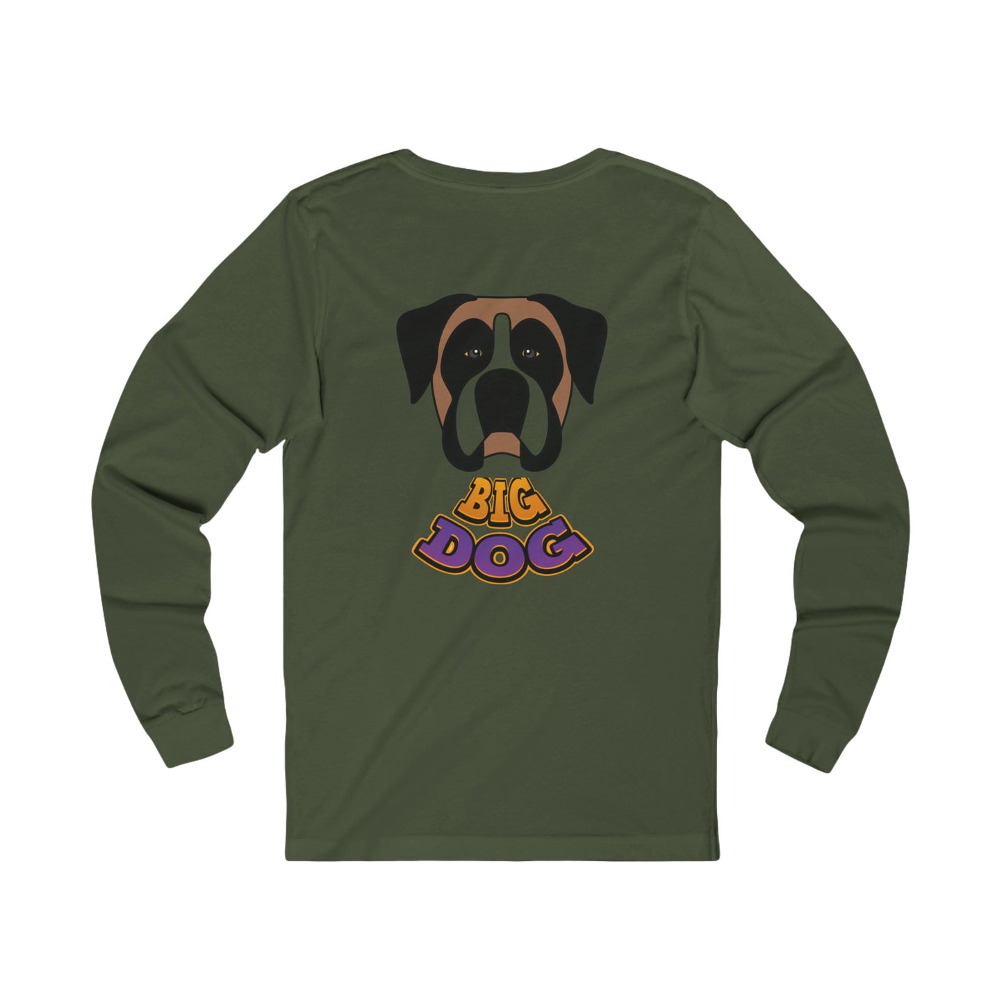 Big Dog Graphic Long Sleeve Tee — St. Bernard Illustration