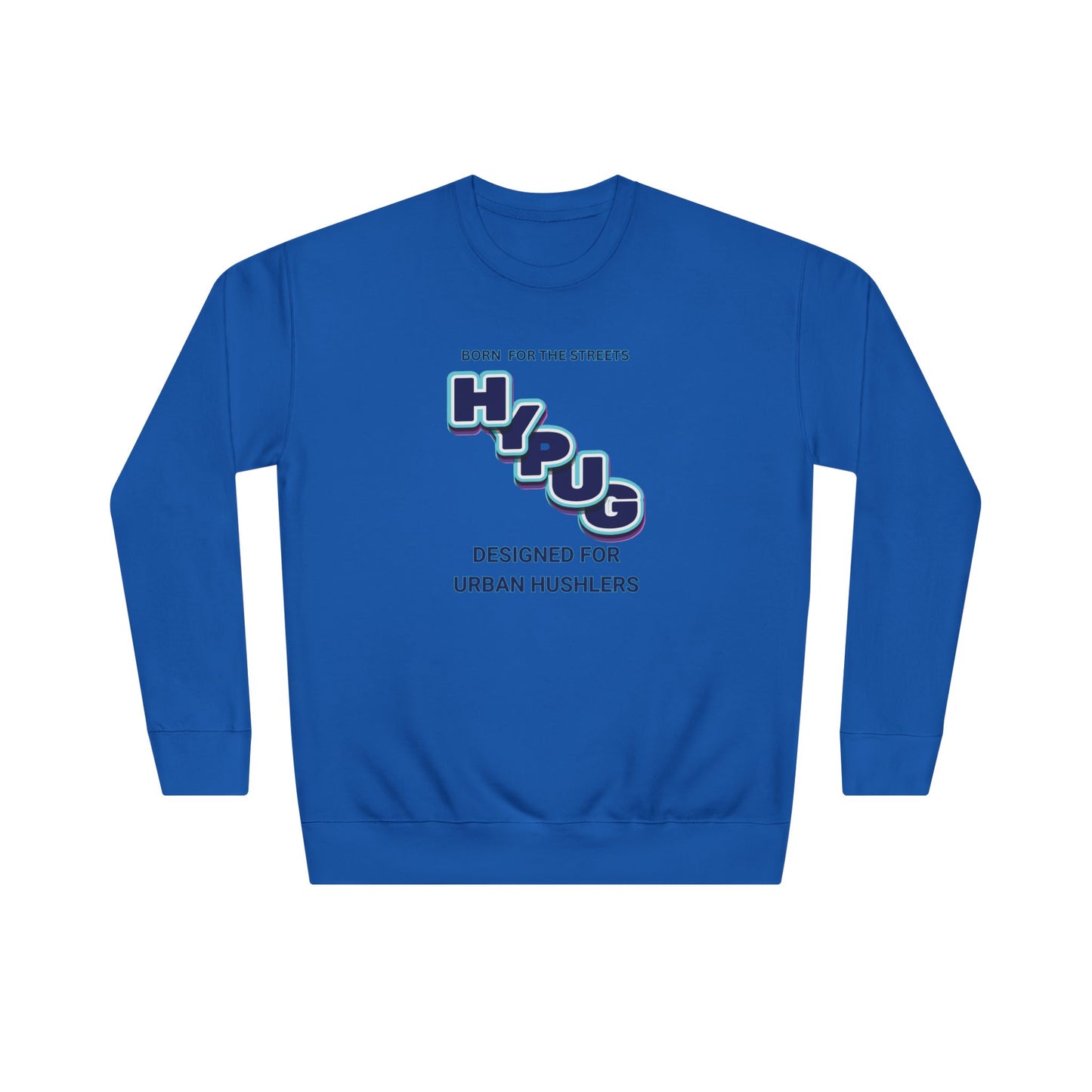 Urban Dogs Crewneck Sweatshirt — "HYPUG" Graphic Pullover for City Dog Lovers