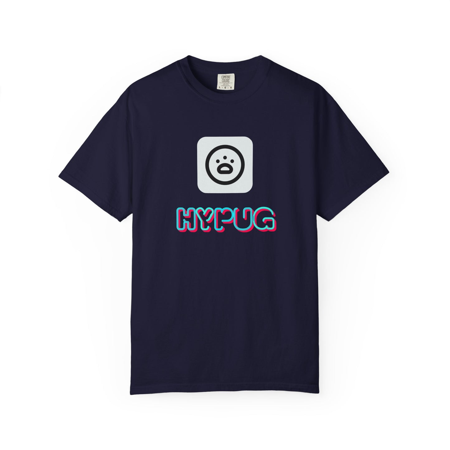 Big Dog Graphic T-Shirt — 'HYPUG' Retro Logo with Illustrated Boxer Dog