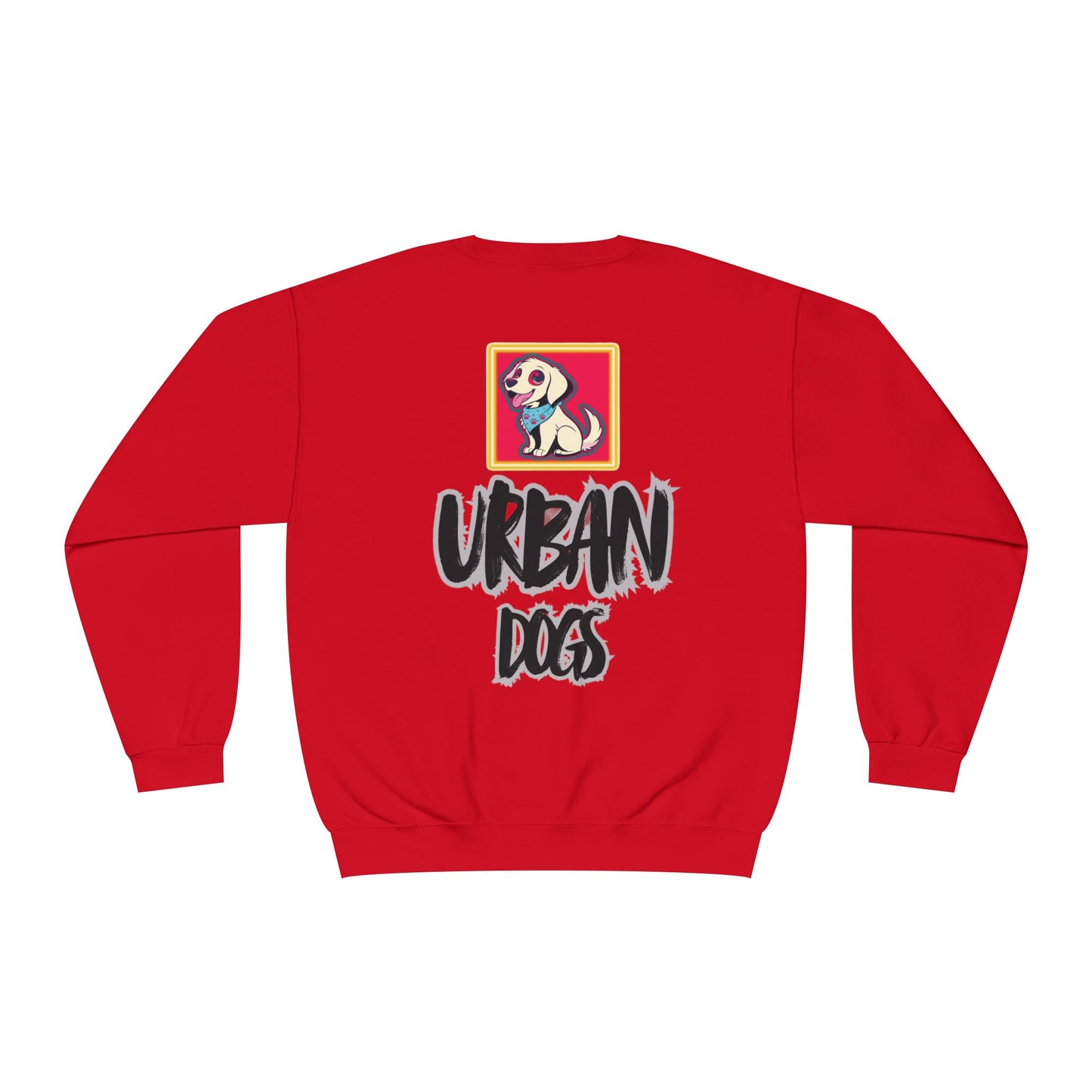 Hypug Urban Dogs Crewneck Sweatshirt — Graphic Puppy Logo Back Print