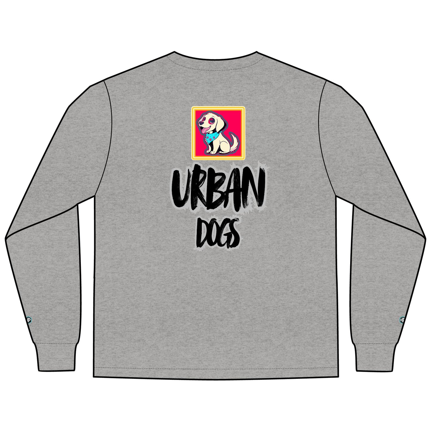 Urban Dogs Long Sleeve Tee — "Hyplug" Streetwear Graphic for Dog Lovers