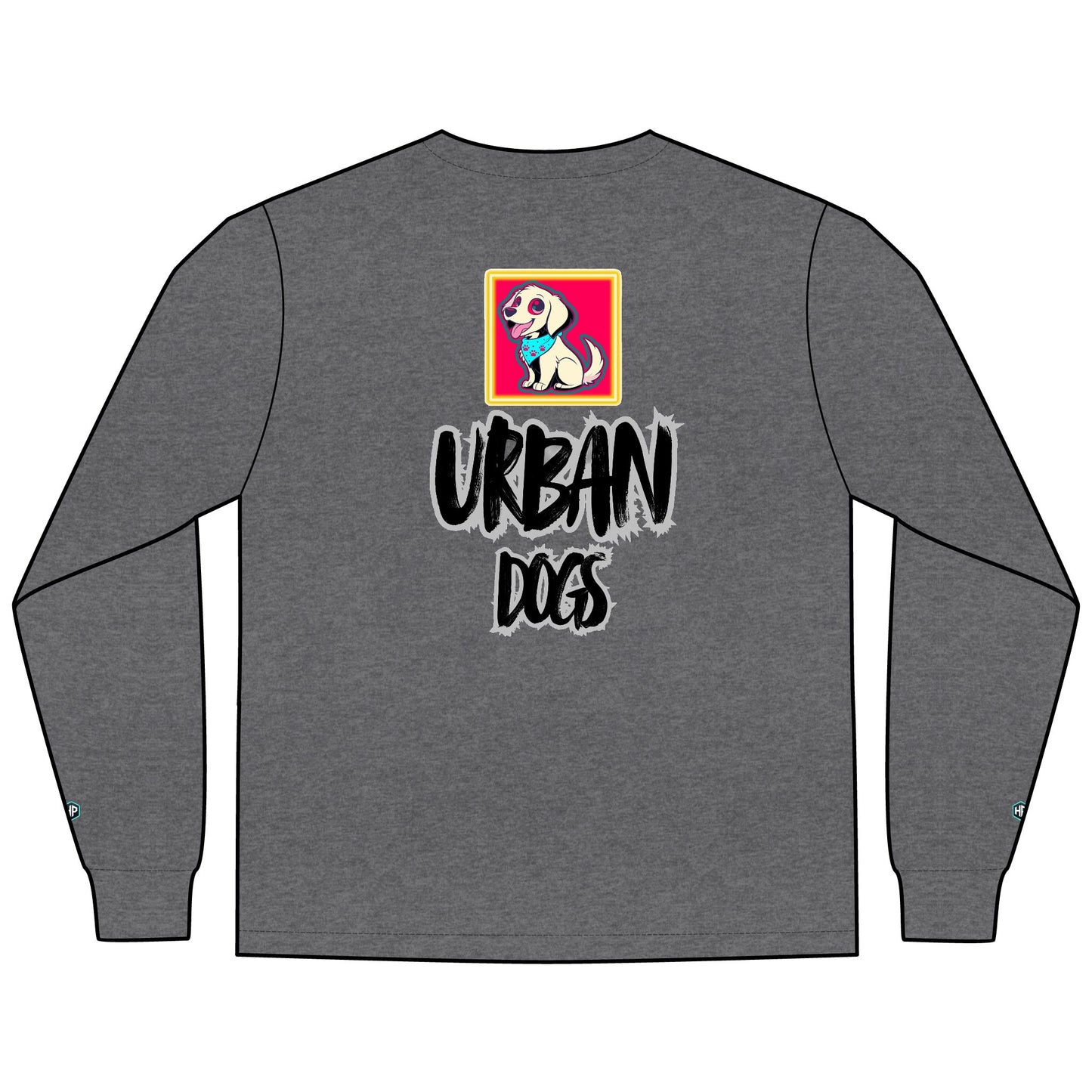 Urban Dogs Long Sleeve Tee — "Hyplug" Streetwear Graphic for Dog Lovers