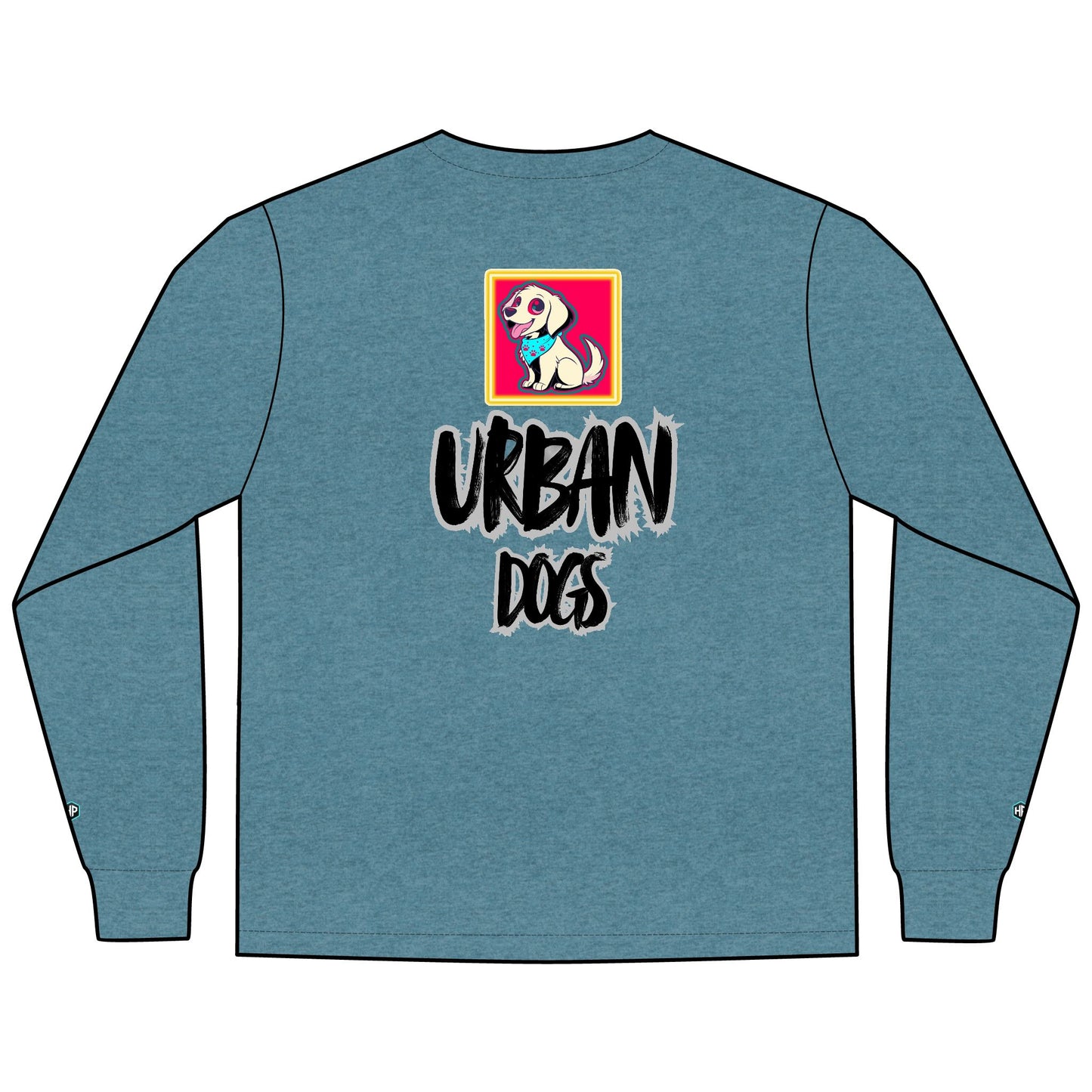 Urban Dogs Long Sleeve Tee — "Hyplug" Streetwear Graphic for Dog Lovers
