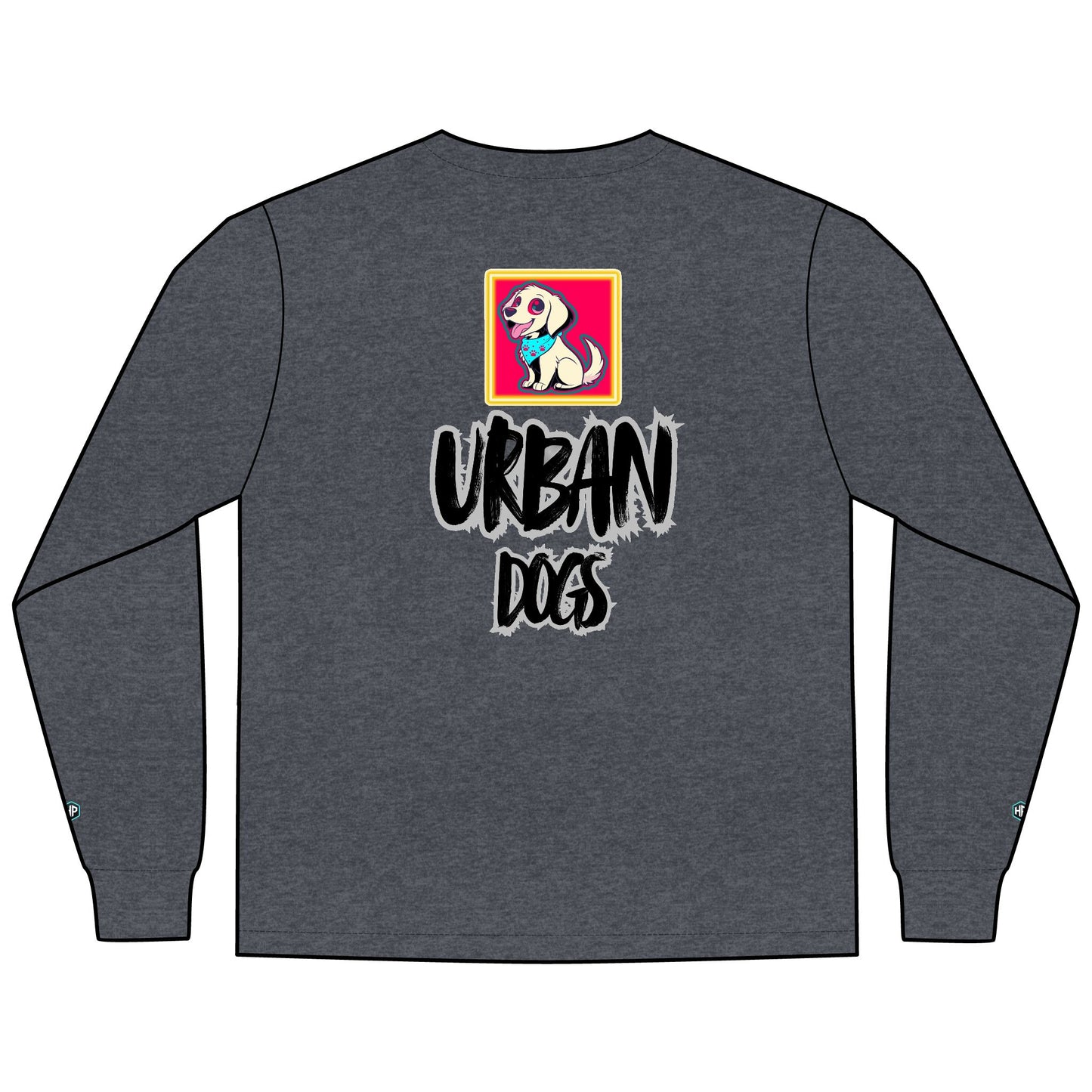 Urban Dogs Long Sleeve Tee — "Hyplug" Streetwear Graphic for Dog Lovers