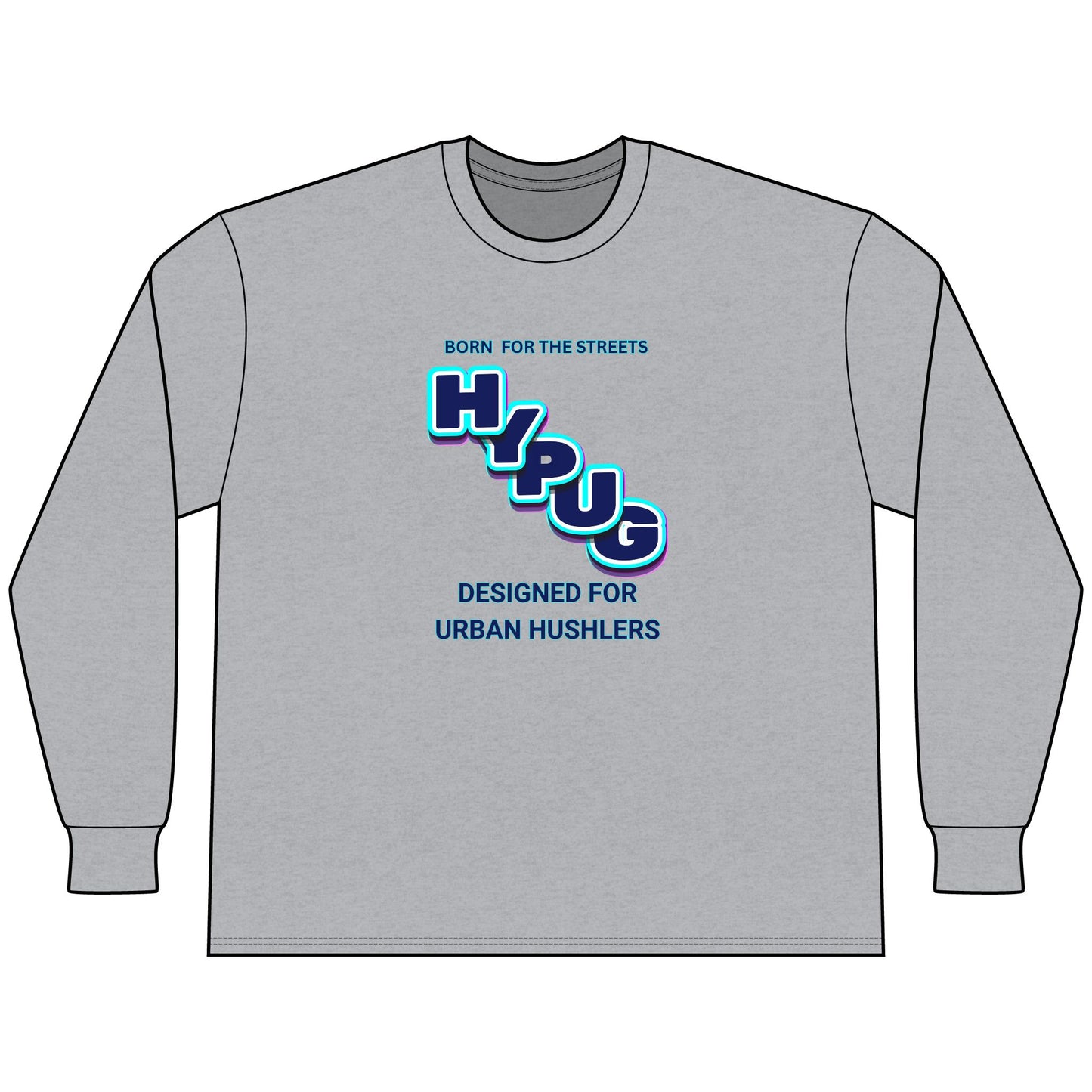 Urban Dogs Long Sleeve Tee — "Hypug" Streetwear Graphic