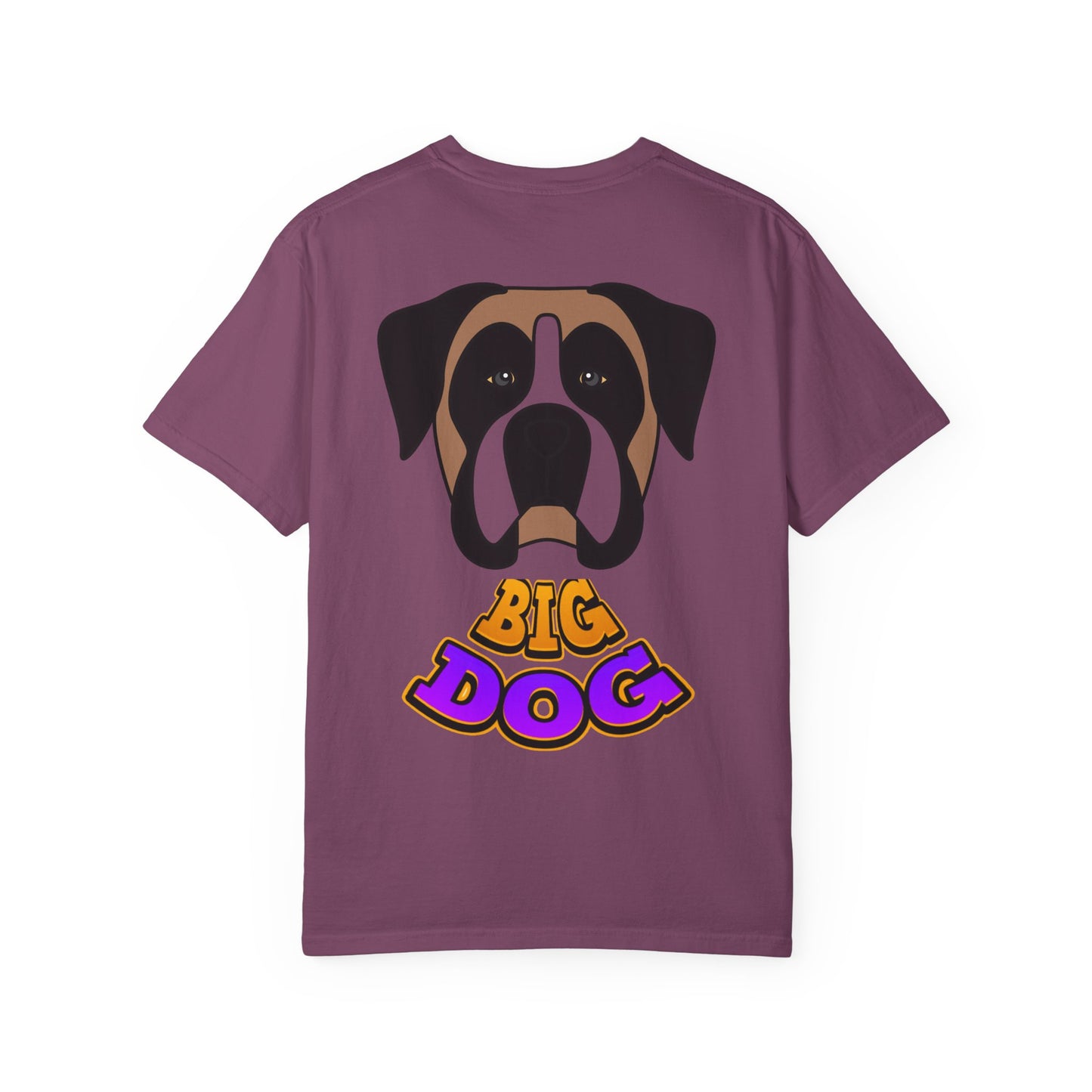 Big Dog Graphic T-Shirt — 'HYPUG' Retro Logo with Illustrated Boxer Dog