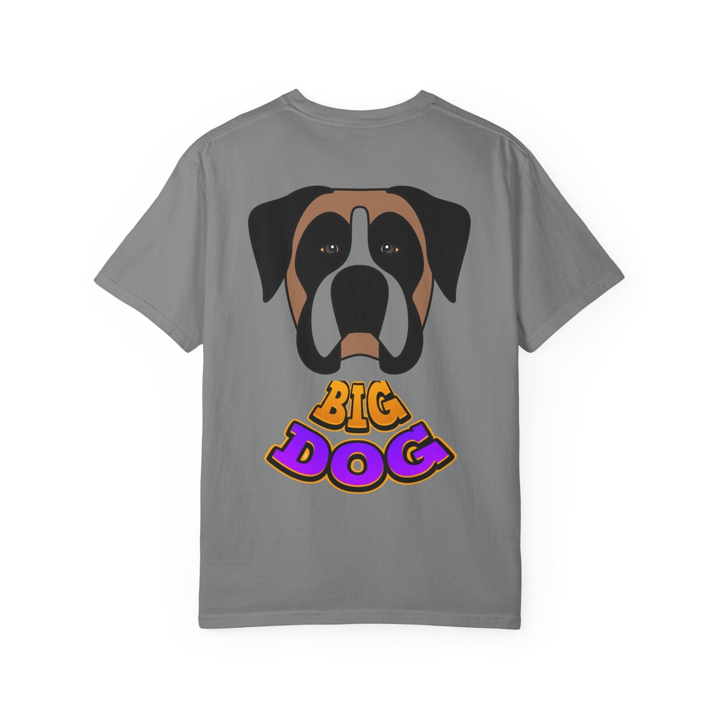 Big Dog Graphic T-Shirt — 'HYPUG' Retro Logo with Illustrated Boxer Dog