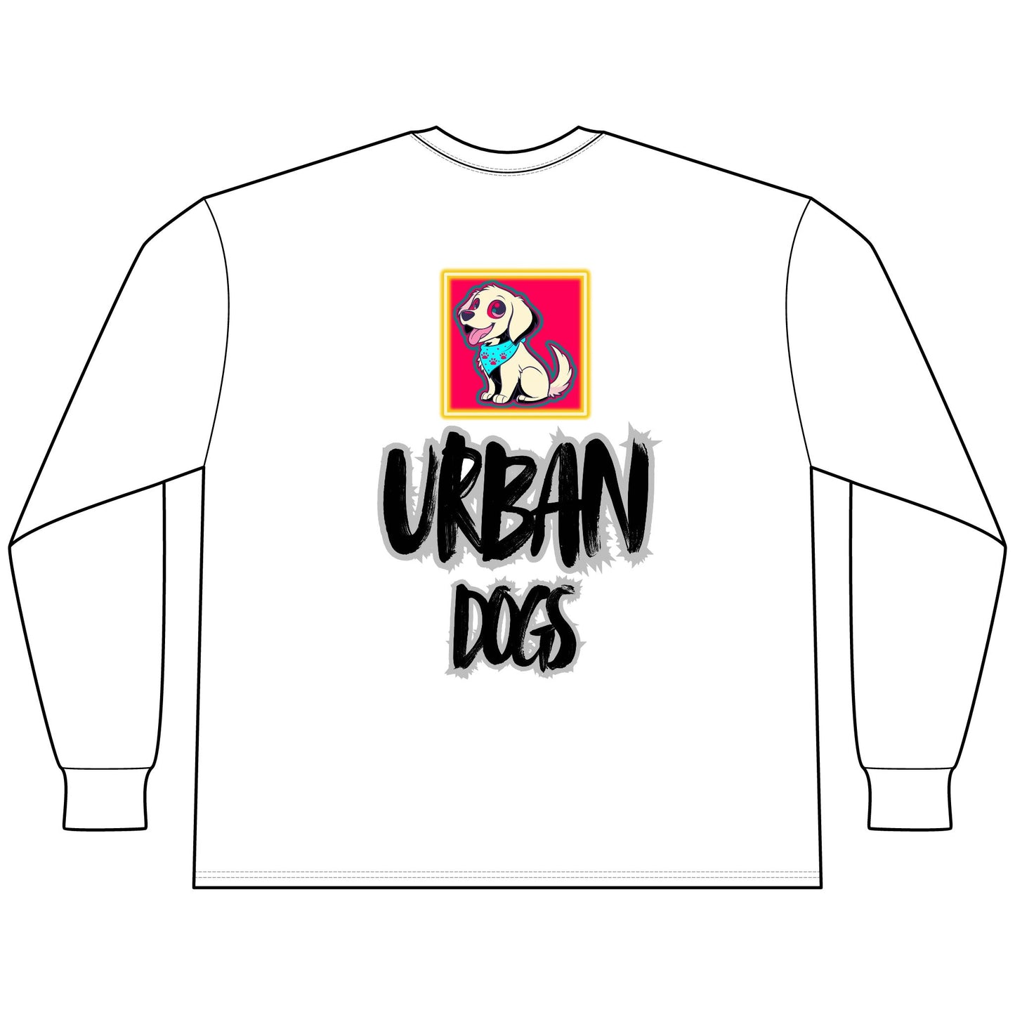 Urban Dogs Long Sleeve Tee — "Hypug" Streetwear Graphic