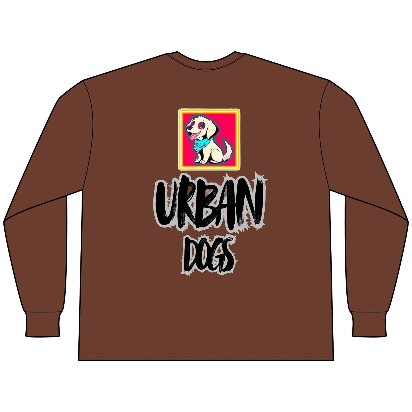 Urban Dogs Long Sleeve Tee — "Hypug" Streetwear Graphic