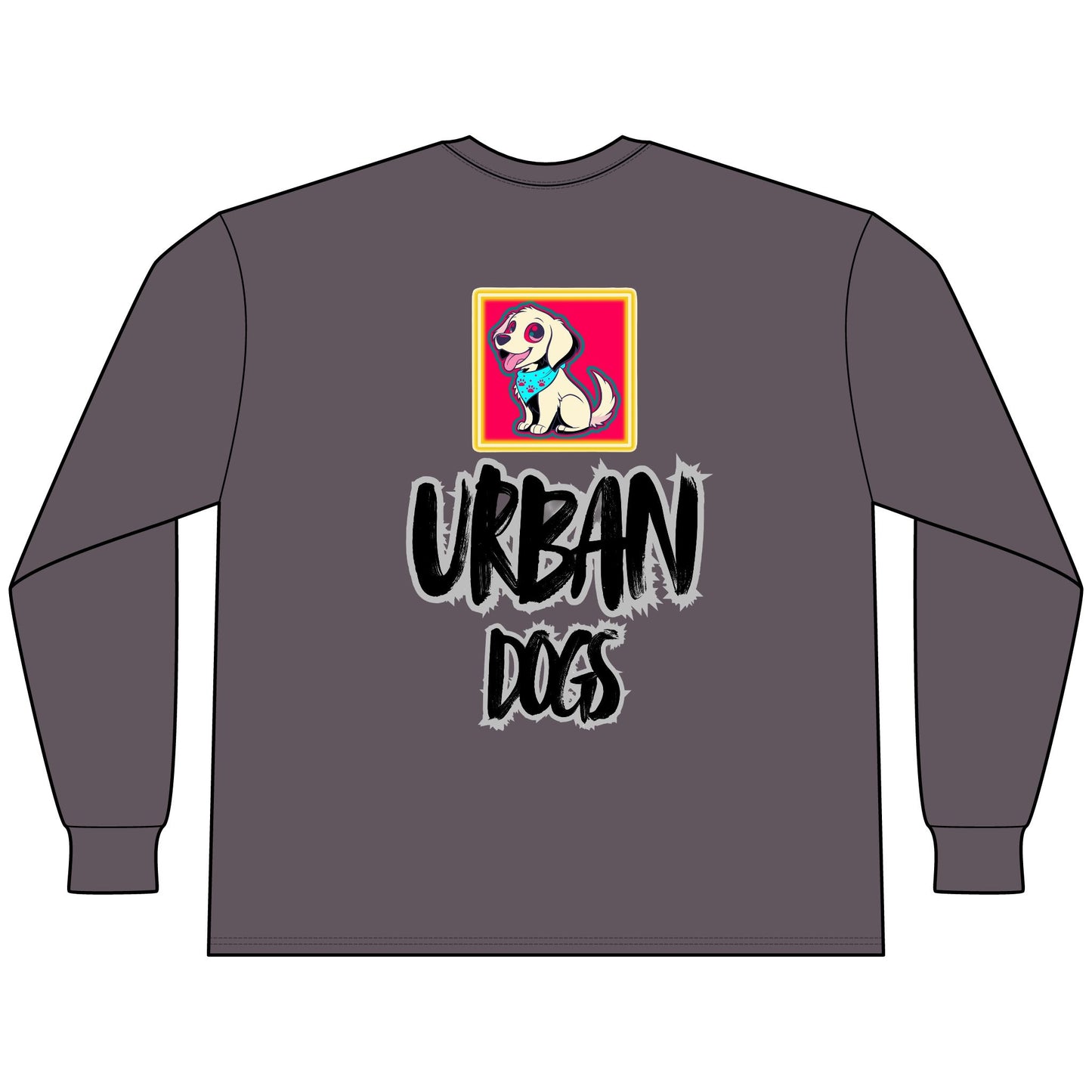 Urban Dogs Long Sleeve Tee — "Hypug" Streetwear Graphic