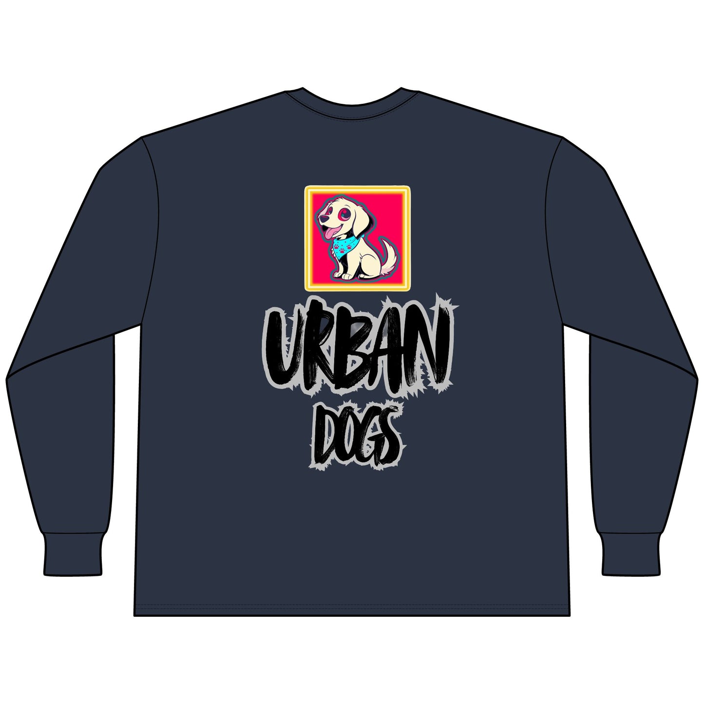 Urban Dogs Long Sleeve Tee — "Hypug" Streetwear Graphic