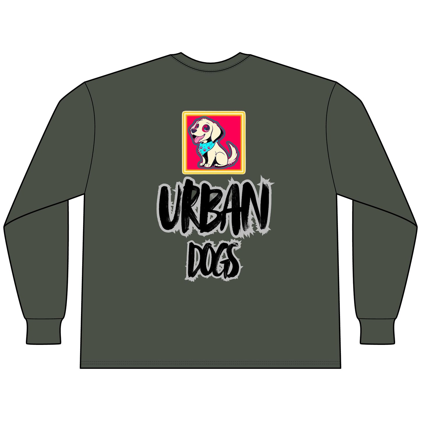 Urban Dogs Long Sleeve Tee — "Hypug" Streetwear Graphic