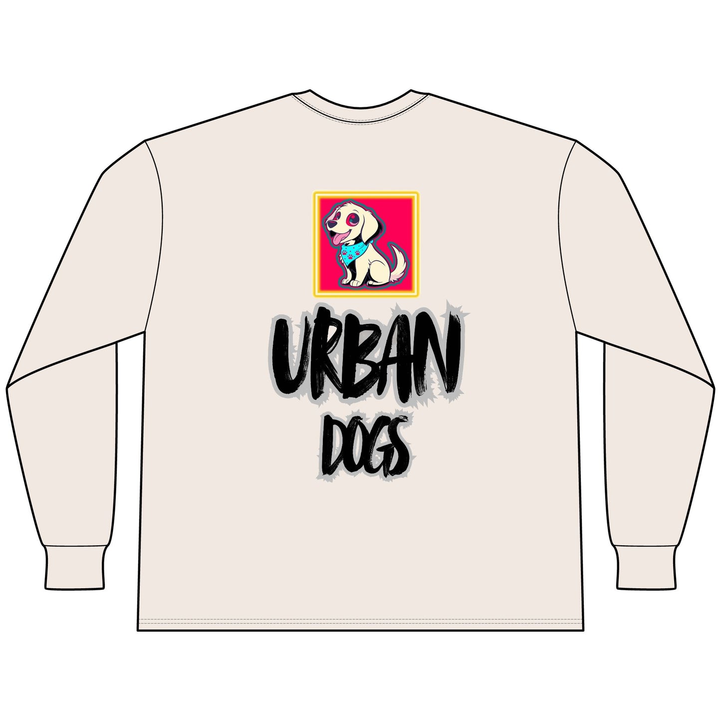 Urban Dogs Long Sleeve Tee — "Hypug" Streetwear Graphic