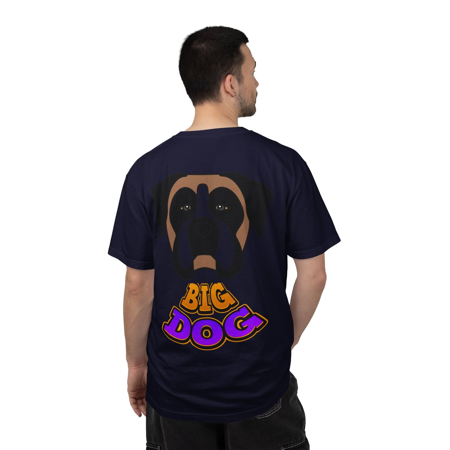 Big Dog Graphic T-Shirt — 'HYPUG' Retro Logo with Illustrated Boxer Dog