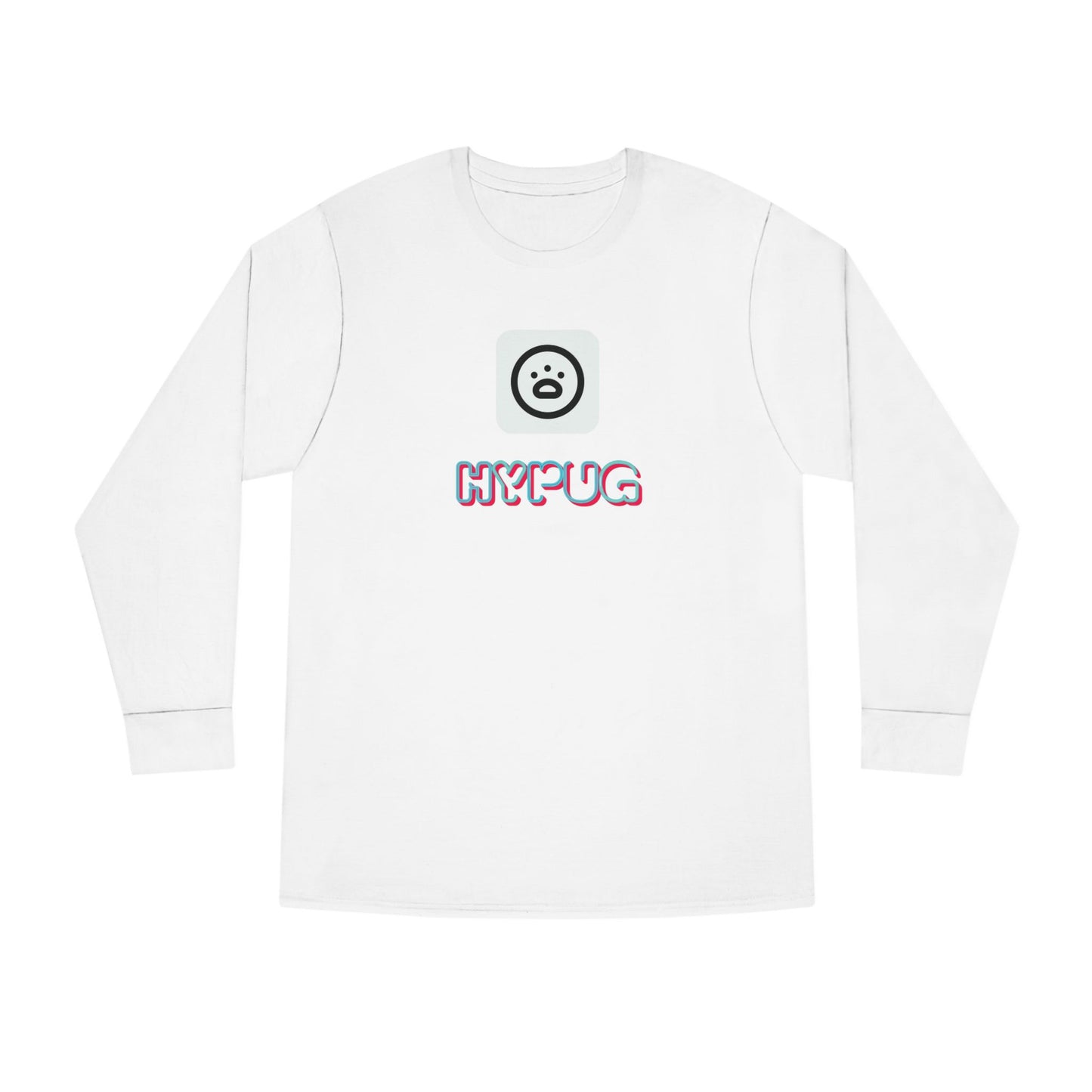 Big Dog Boxer Long Sleeve Tee — 'HYPUG BIG DOG' Graphic Crewneck